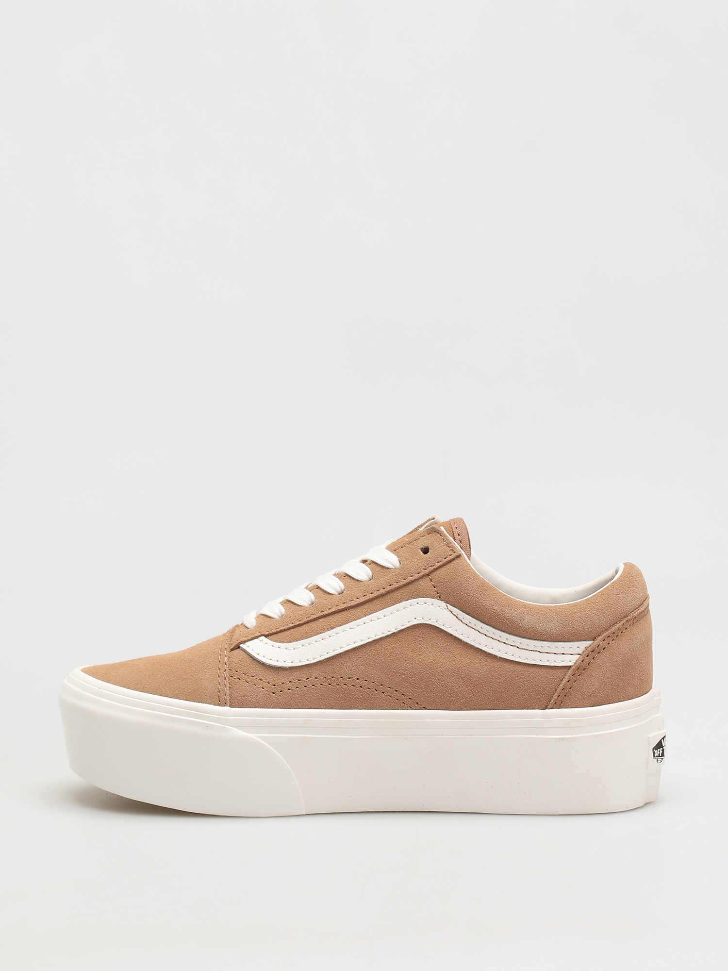 Vans Old Skool Stackform Shoes (soft suede/burro/true white)