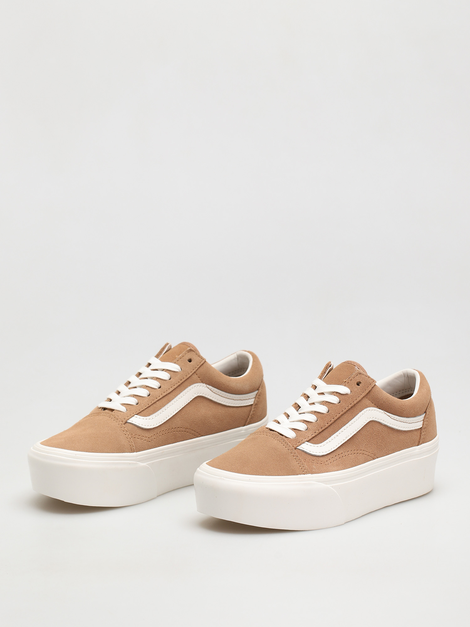 Vans Old Skool Stackform Schuhe (soft suede/burro/true white)