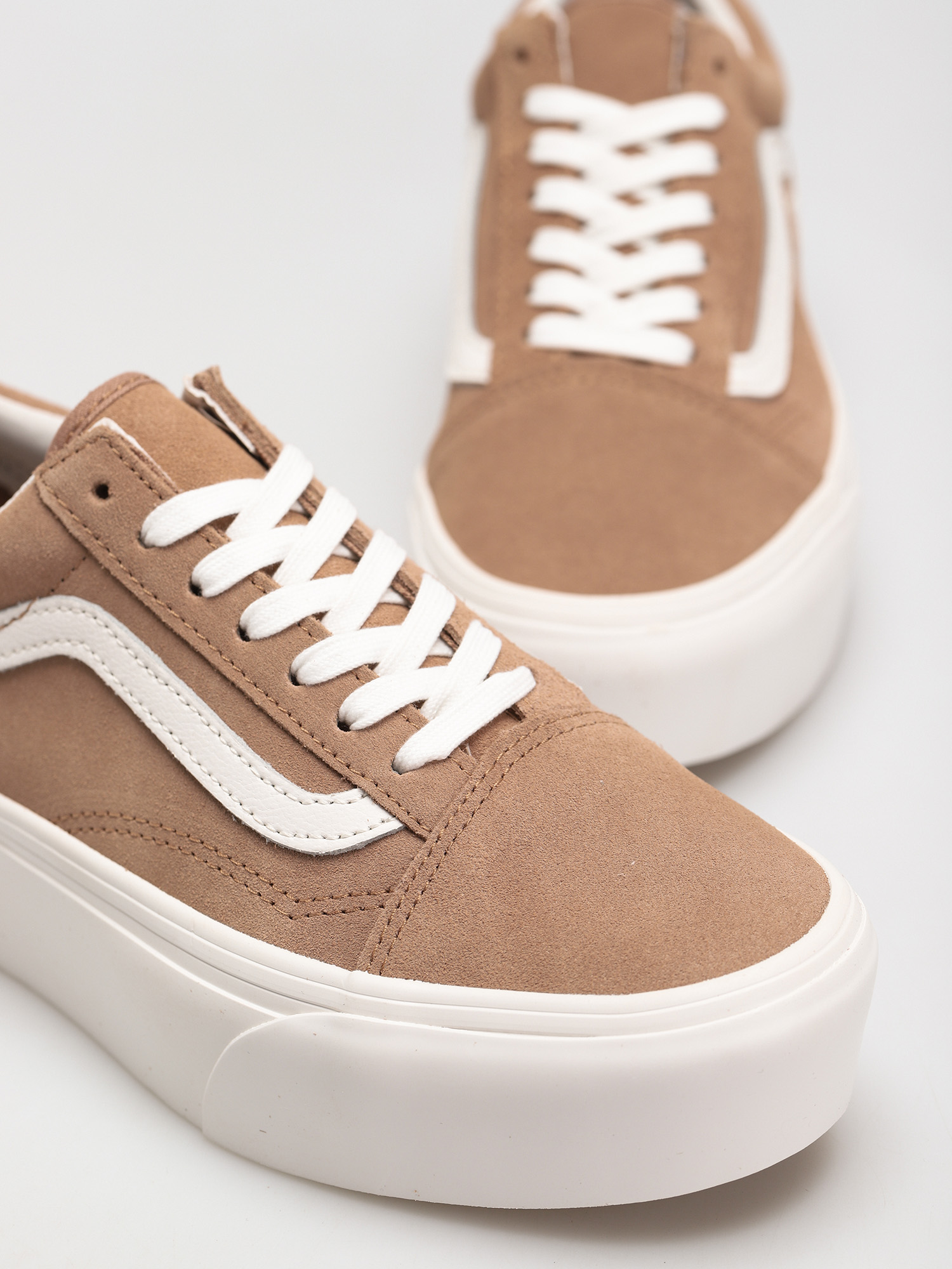 Vans Old Skool Stackform Schuhe (soft suede/burro/true white)