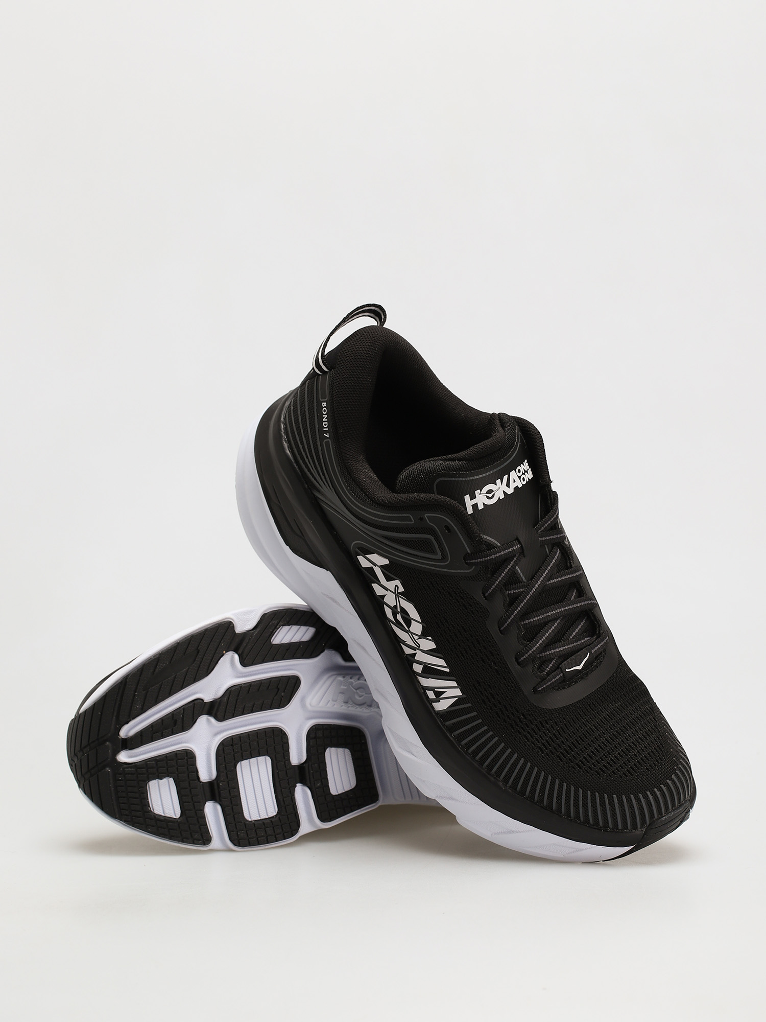Hoka One One Bondi 7 Shoes (black/white)
