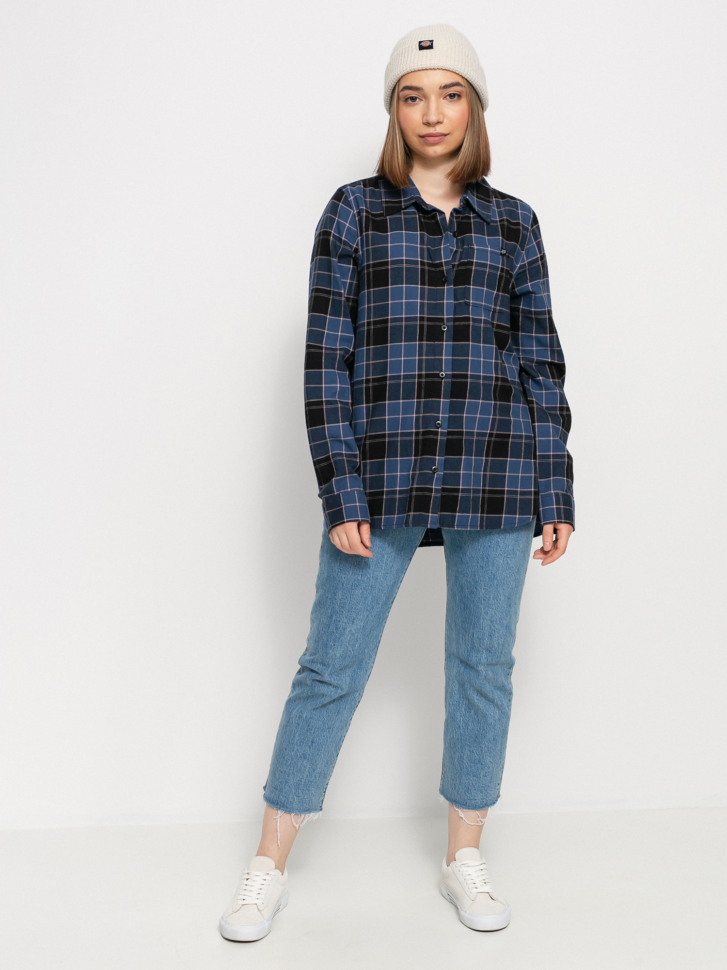 Fox Pines Flannel Shirt Wmn (drk indo)