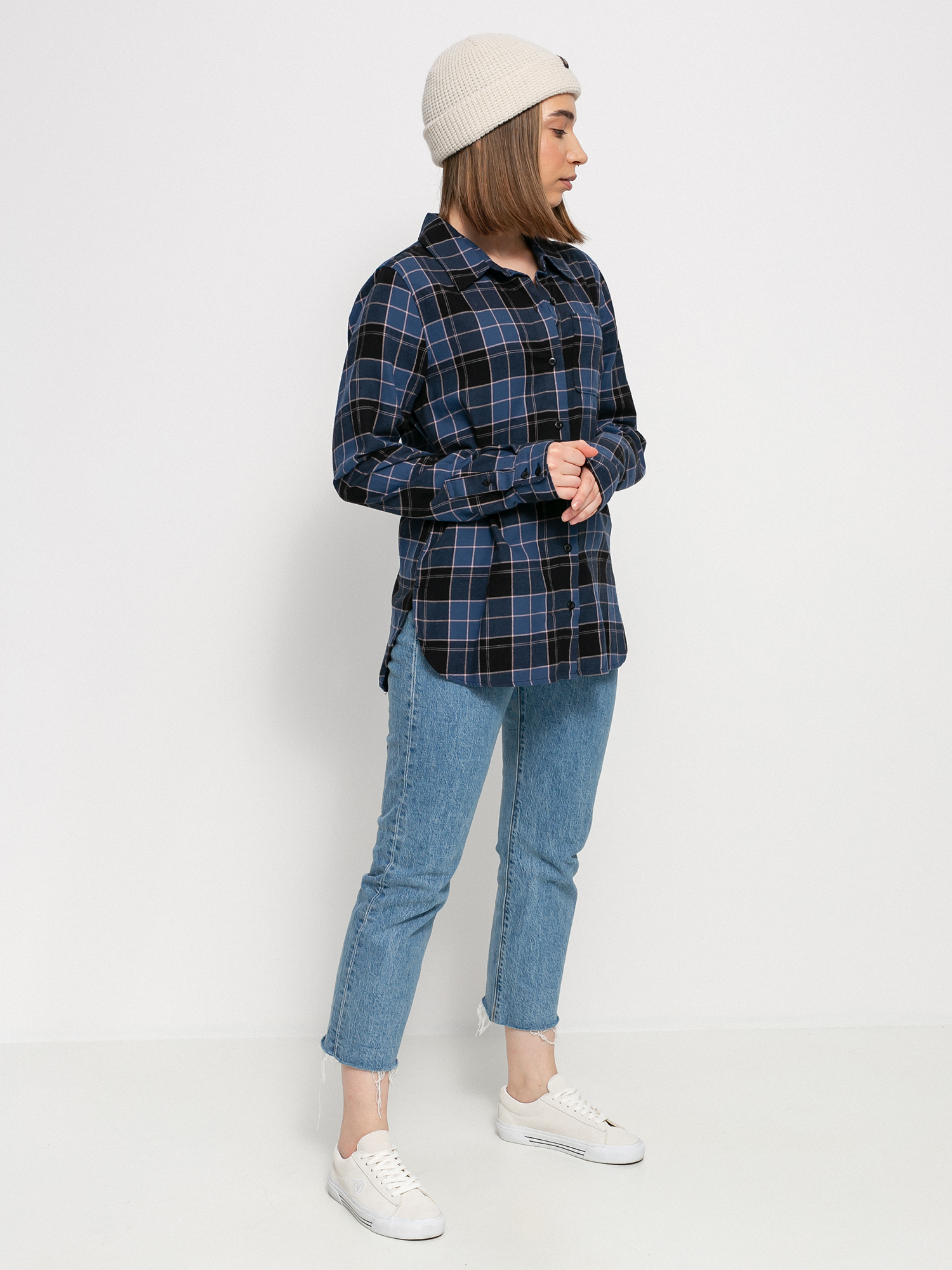 Fox Pines Flannel Shirt Wmn (drk indo)