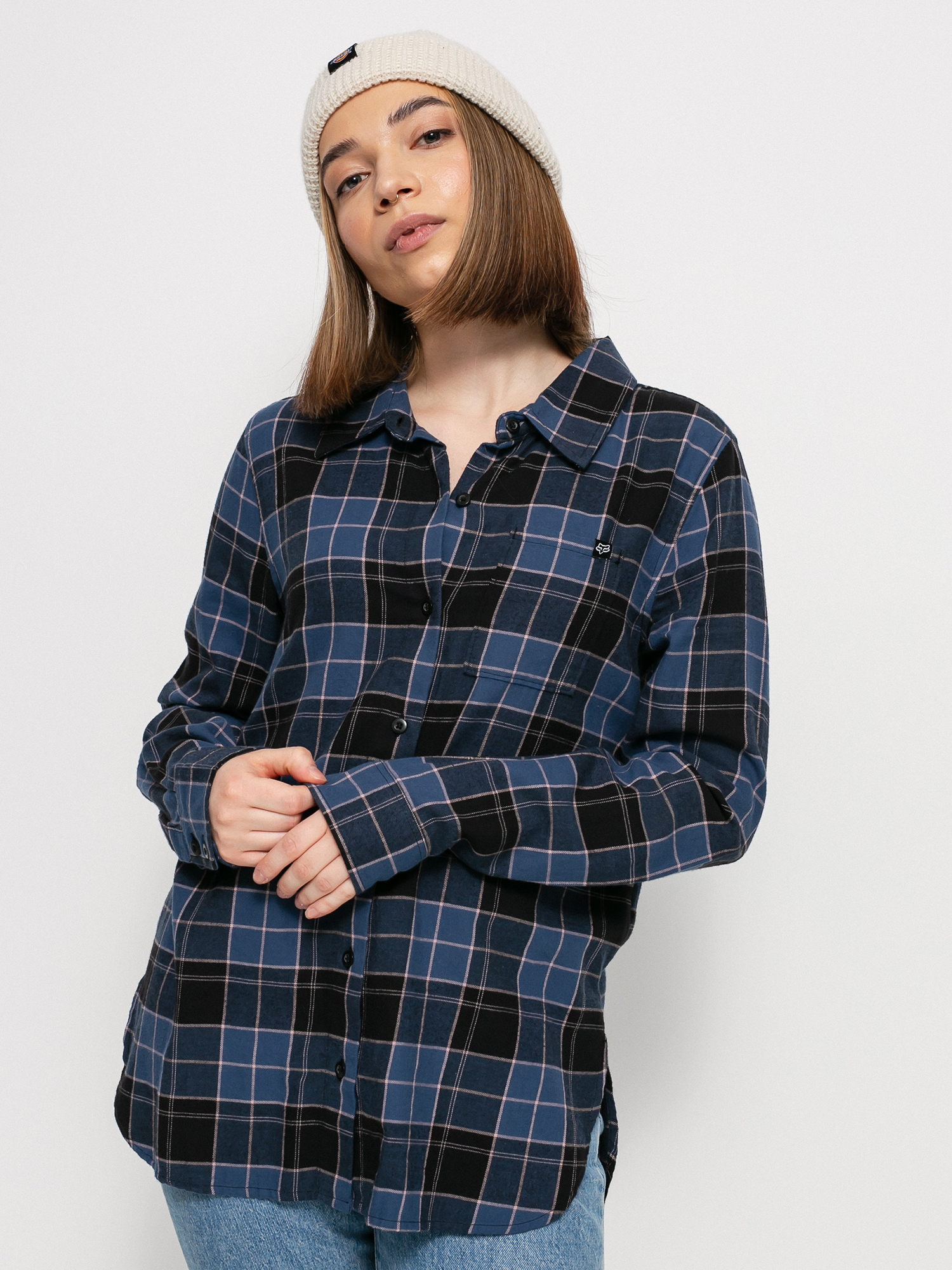 Fox Pines Flannel Shirt Wmn (drk indo)