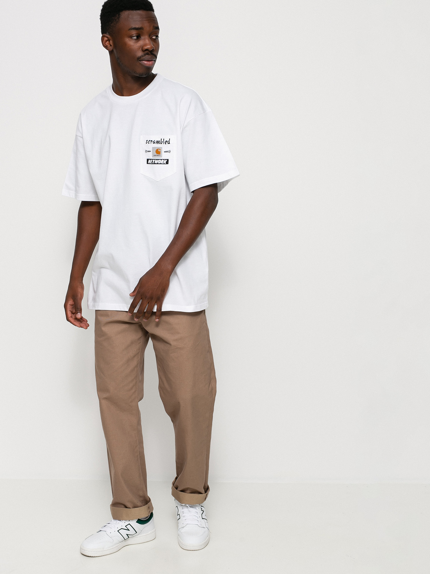 white carhartt shirt