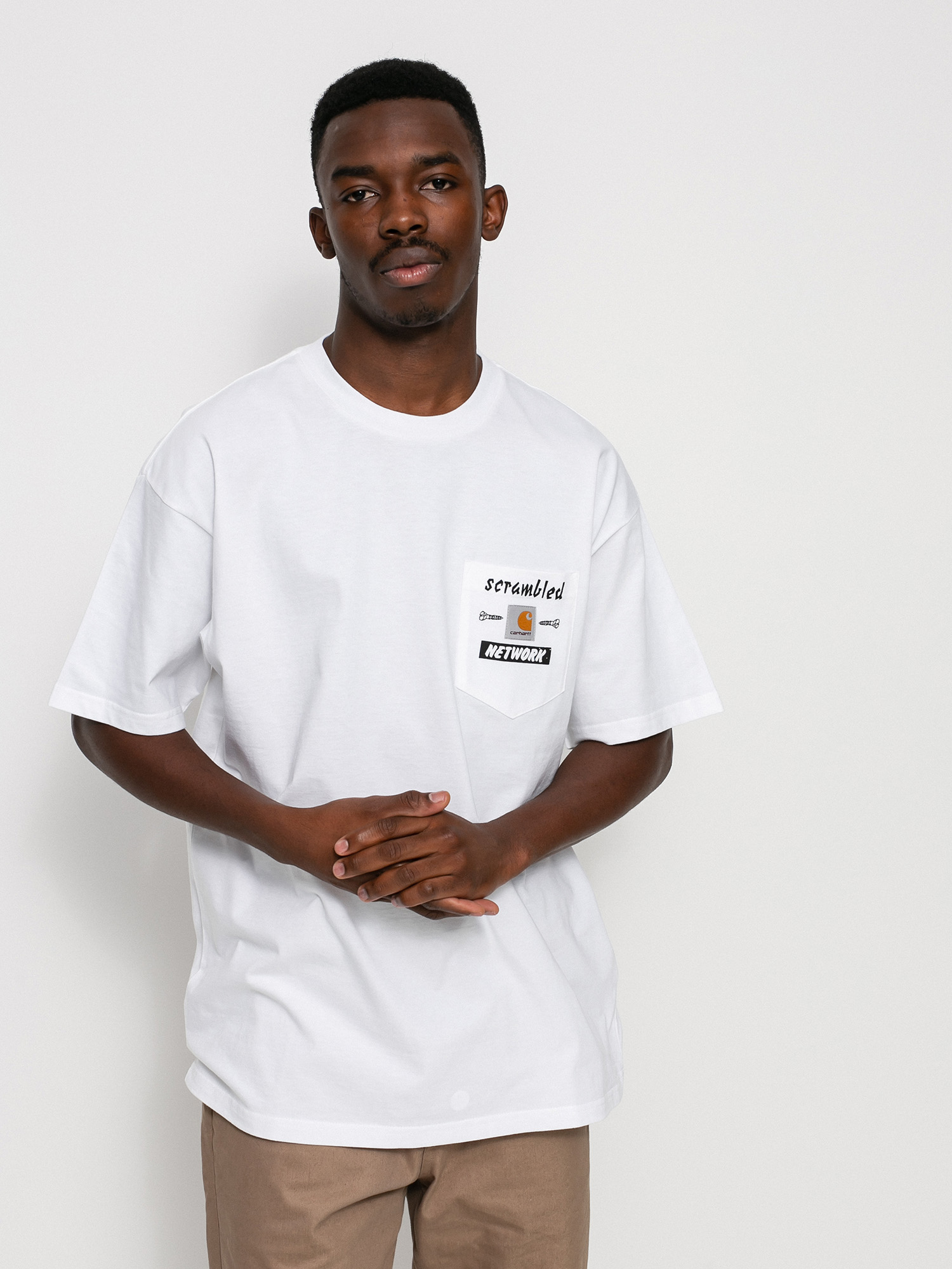 T-shirt Carhartt Wip uomo Script Embroidery I025778 nera PE22