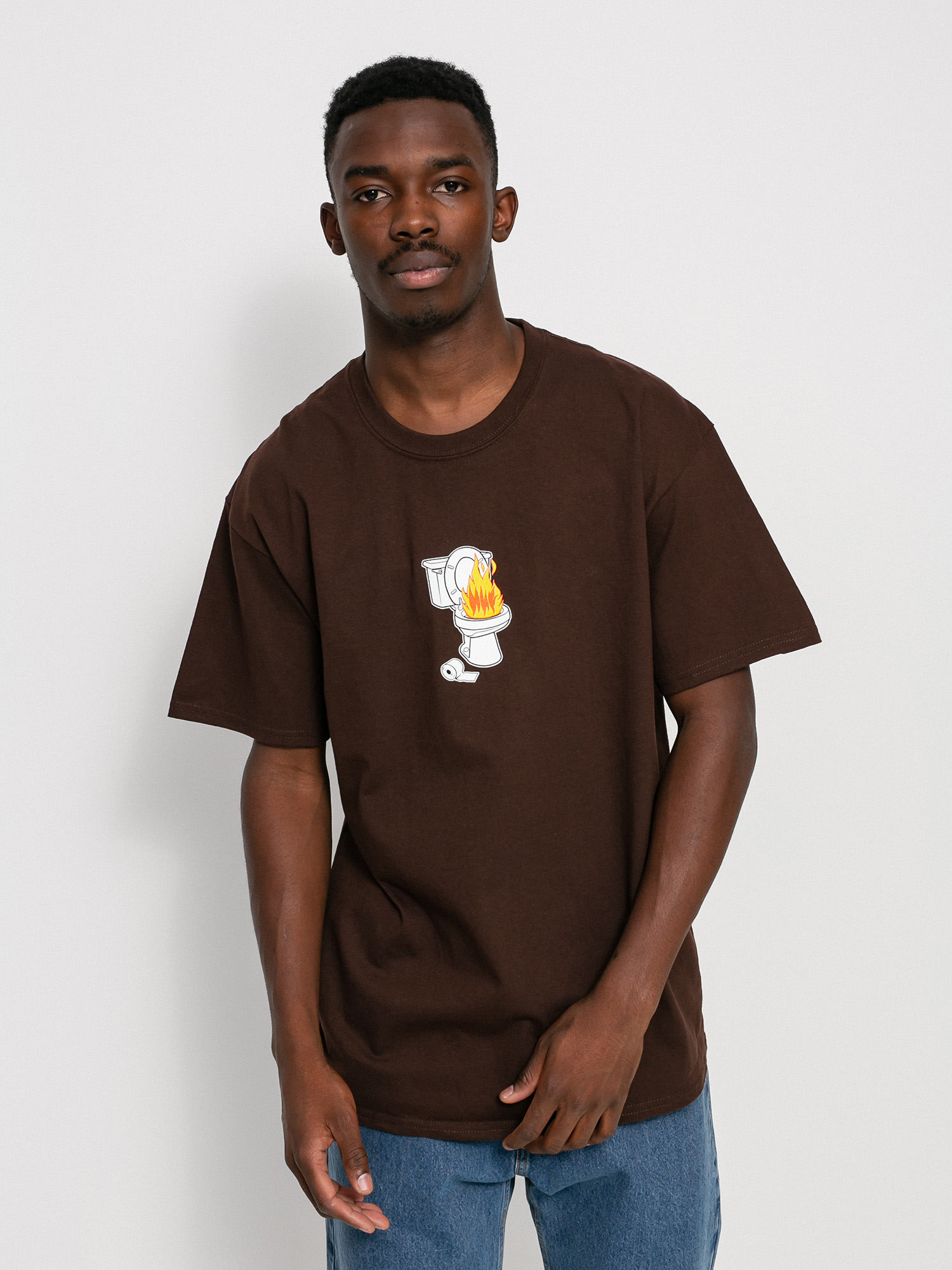 HUF Hot Shit T-shirt (chocolate brown)