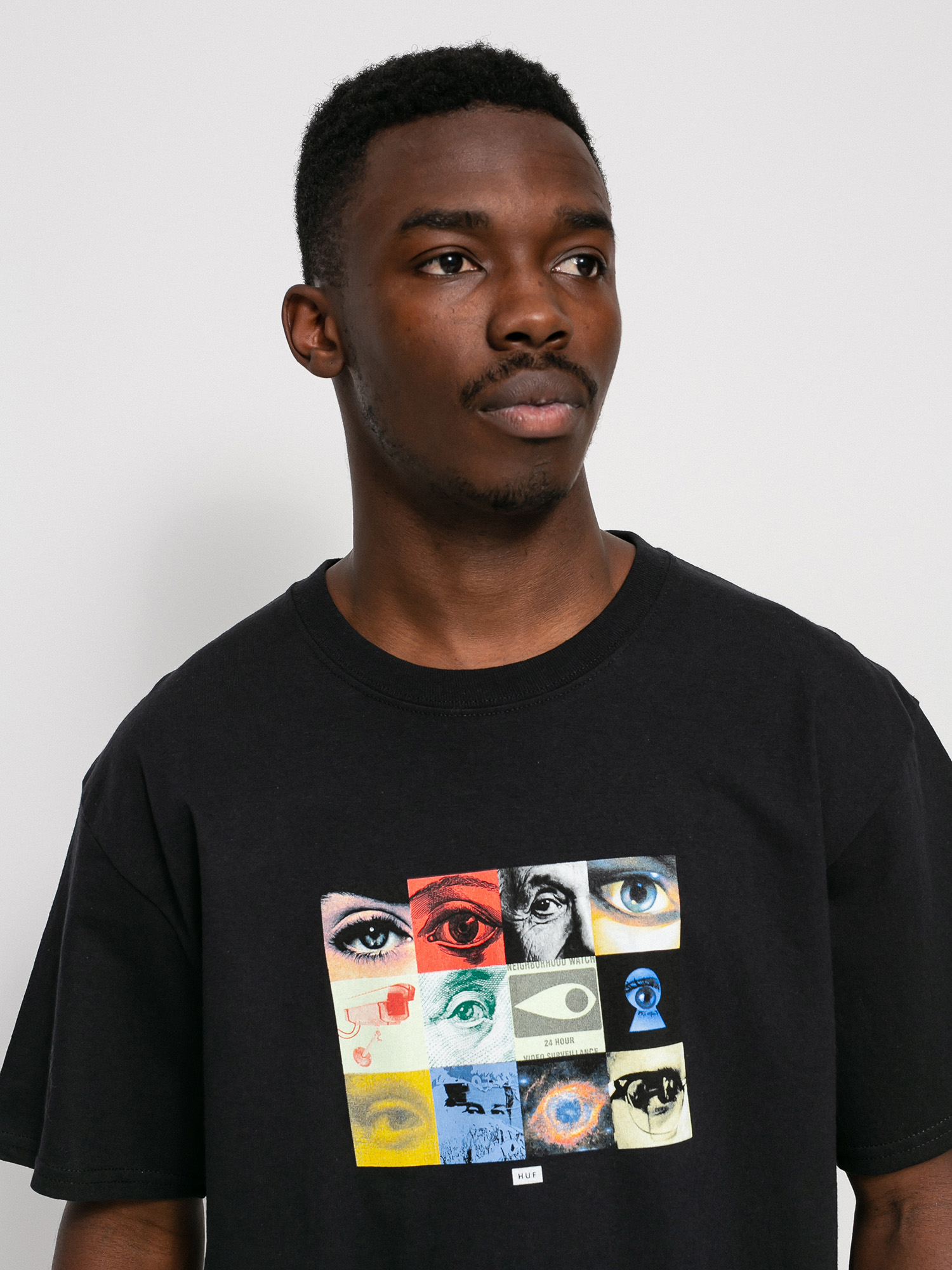 huf t shirt black