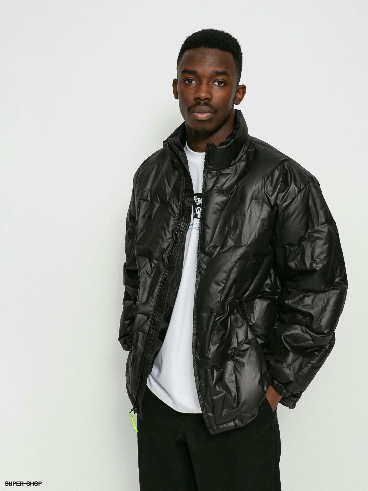 black puffer parka coat