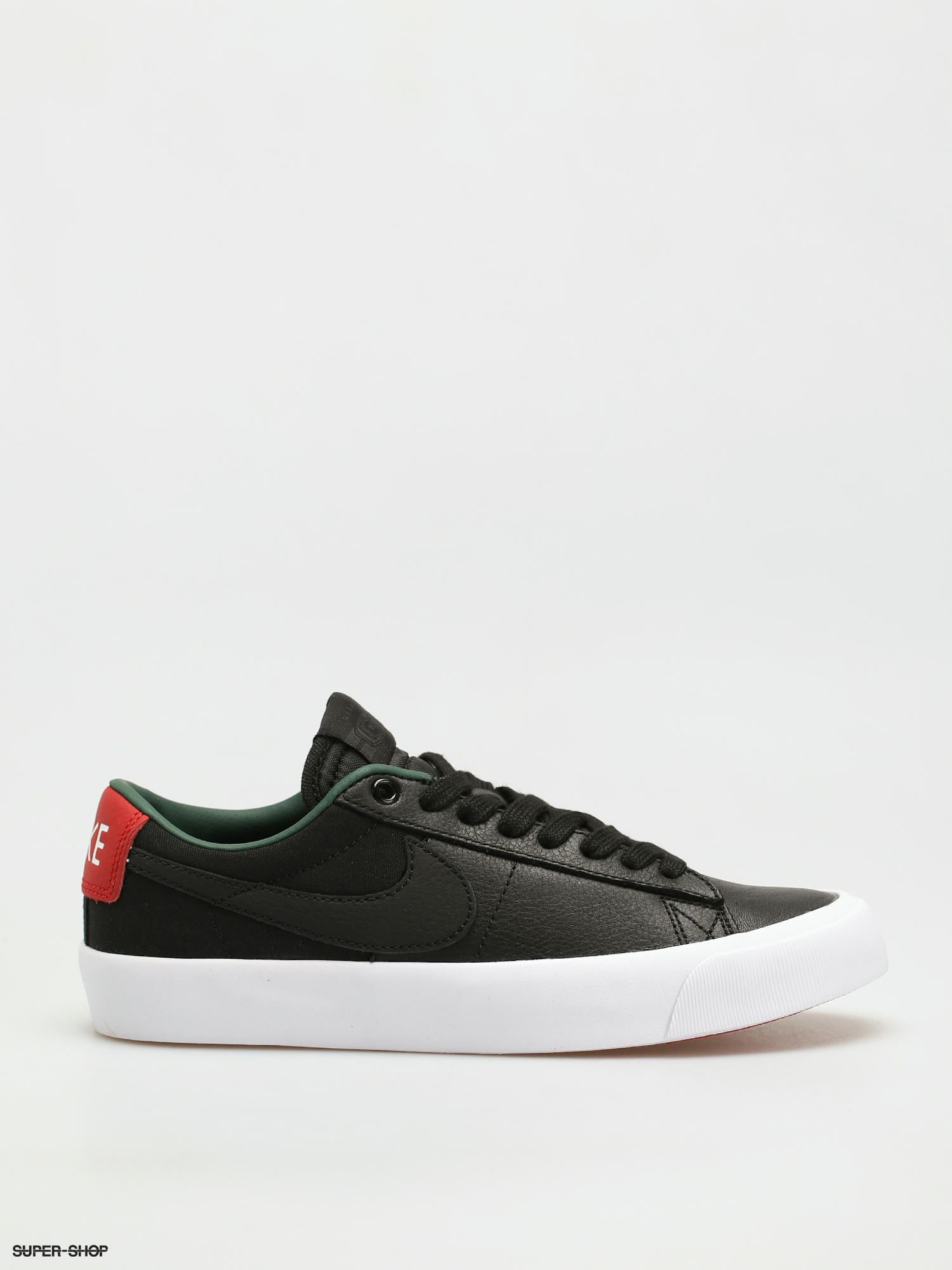 nike blazer low red black