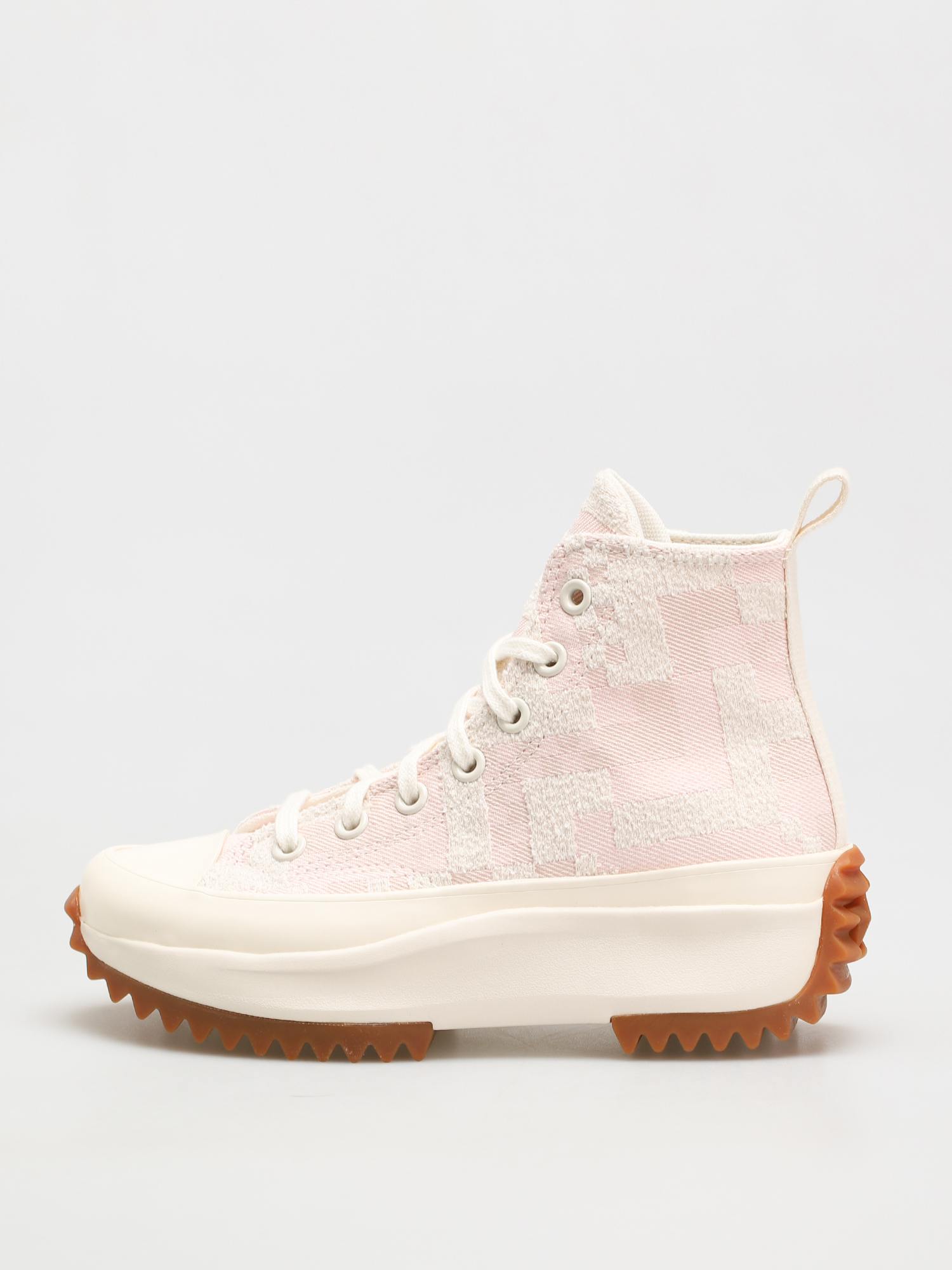 Converse Run Star Hike Hi Shoes (egret/pink clay/storm pink)
