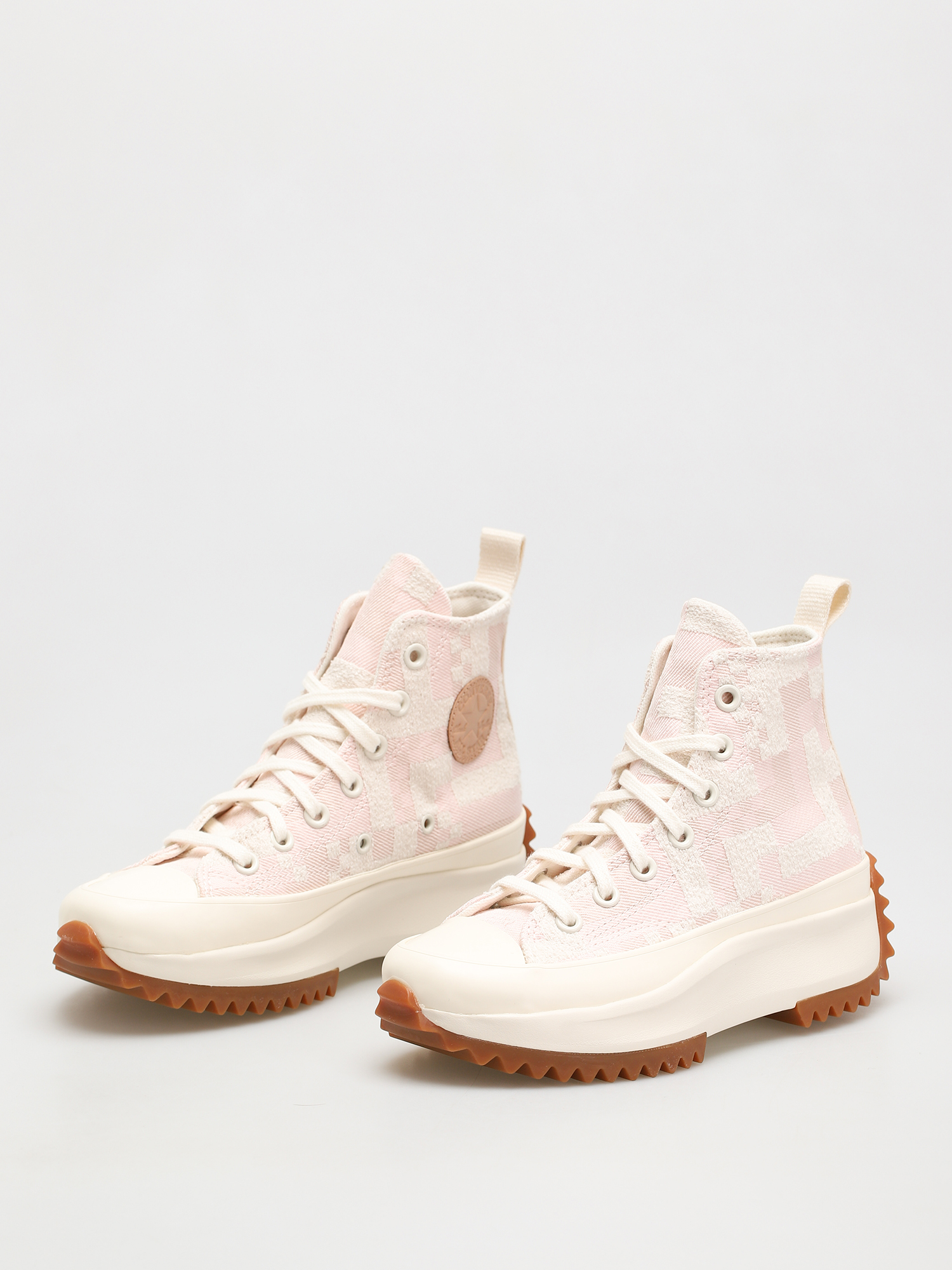 Converse Run Star Hike Hi Shoes (egret/pink clay/storm pink)