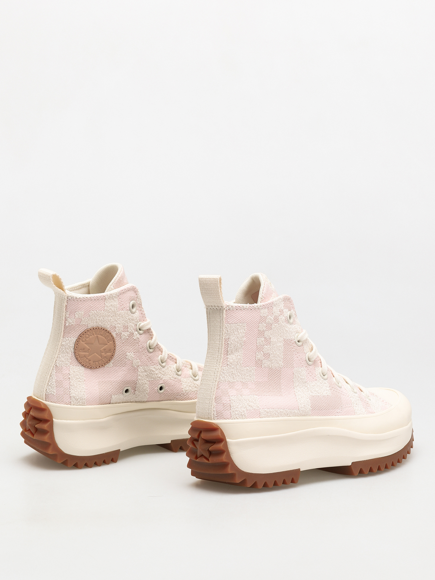 Converse Run Star Hike Hi Shoes (egret/pink clay/storm pink)