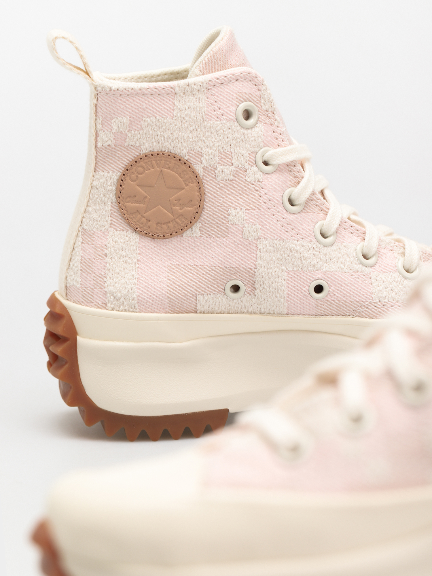Converse Run Star Hike Hi Shoes (egret/pink clay/storm pink)