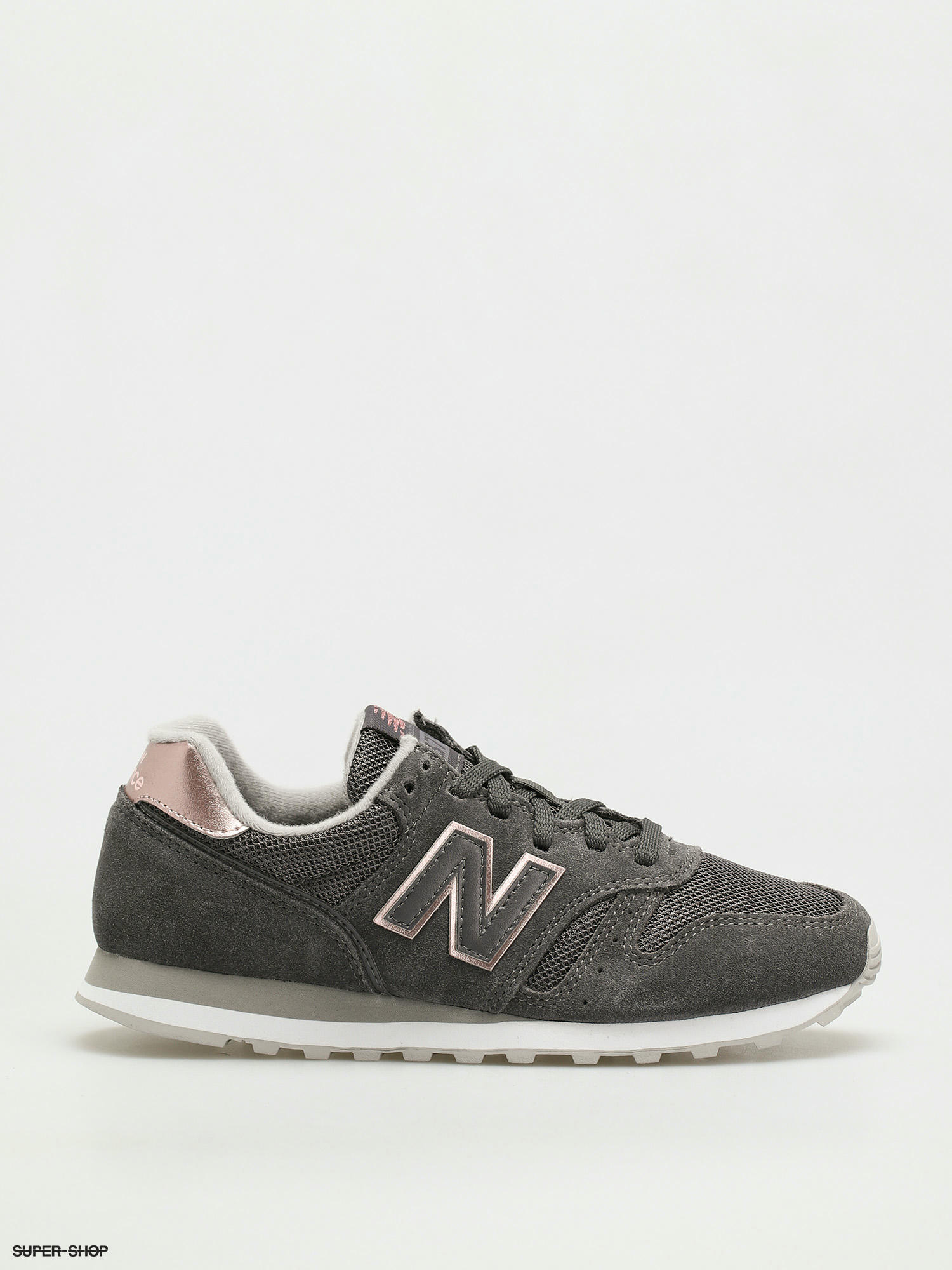 new balance grey 373 metallic trainers