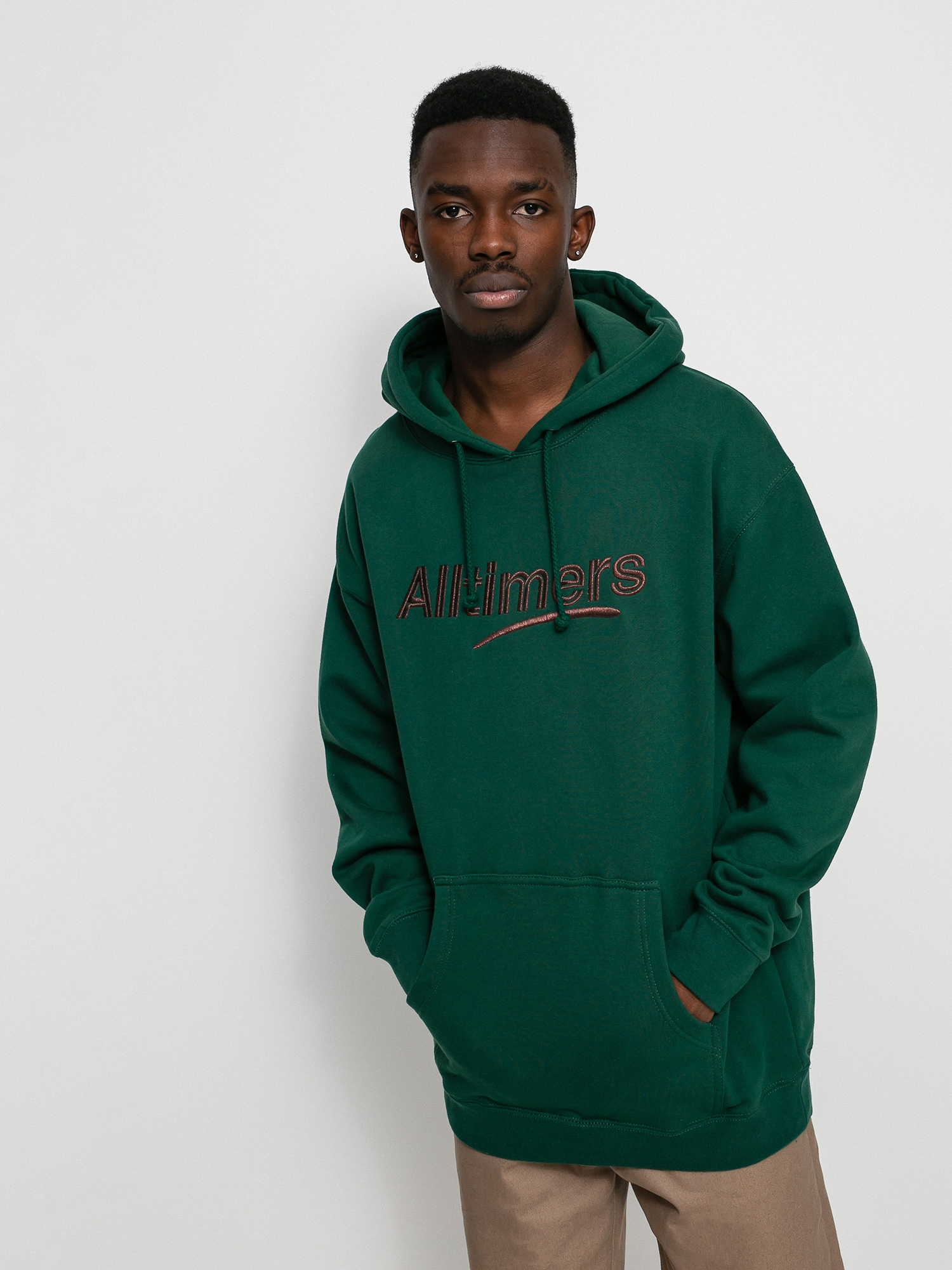 Alltimers Estate Embroidered HD Hoodie (green/bronze)