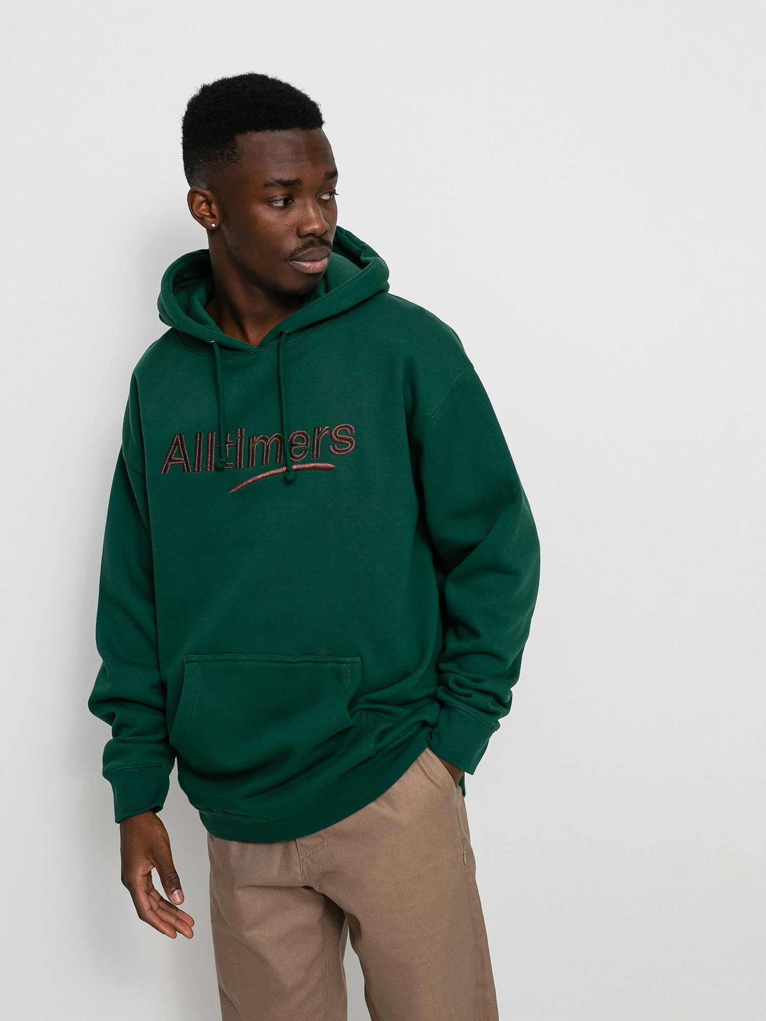 Alltimers Estate Embroidered HD Hoodie (green/bronze)