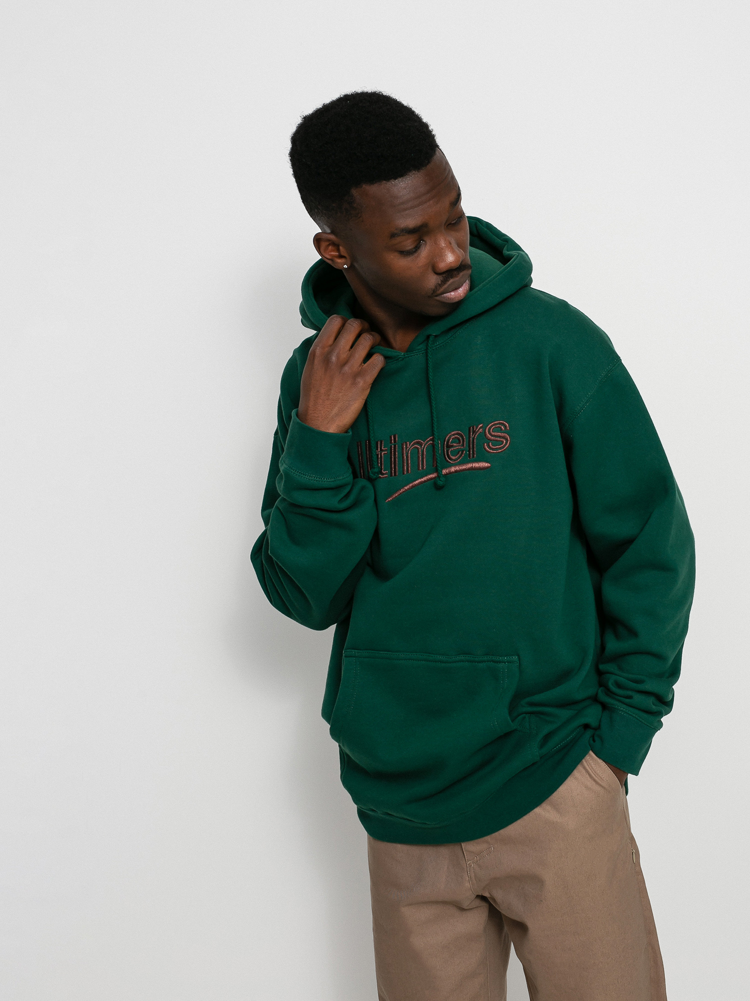 Alltimers Estate Embroidered HD Hoodie (green/bronze)