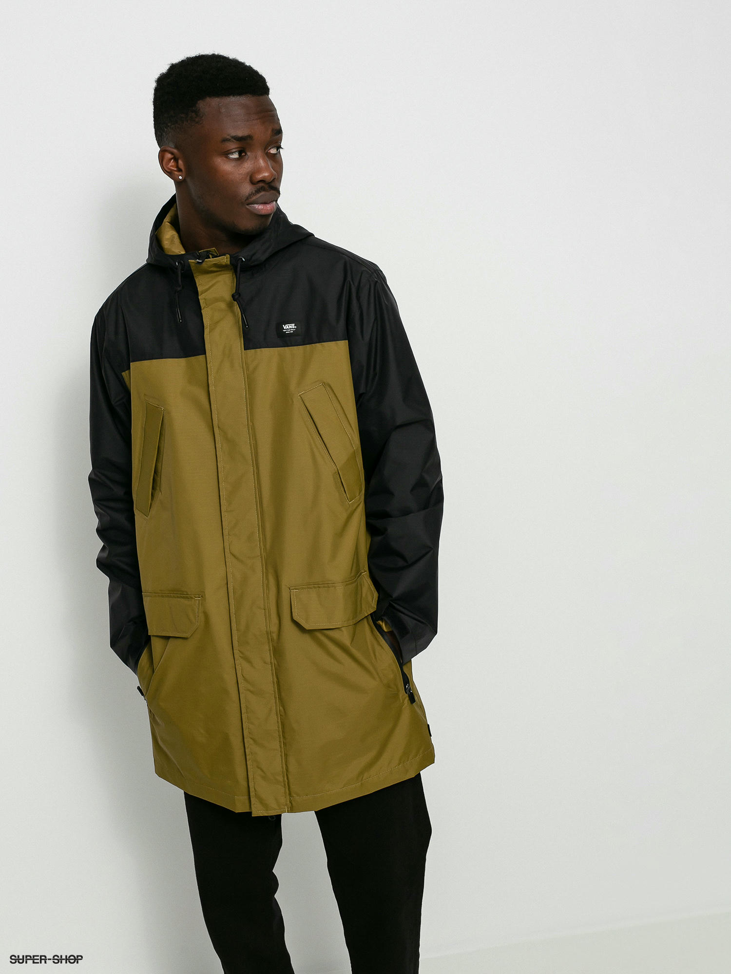 Levi's mens lightweight fishtail parka olive sale night