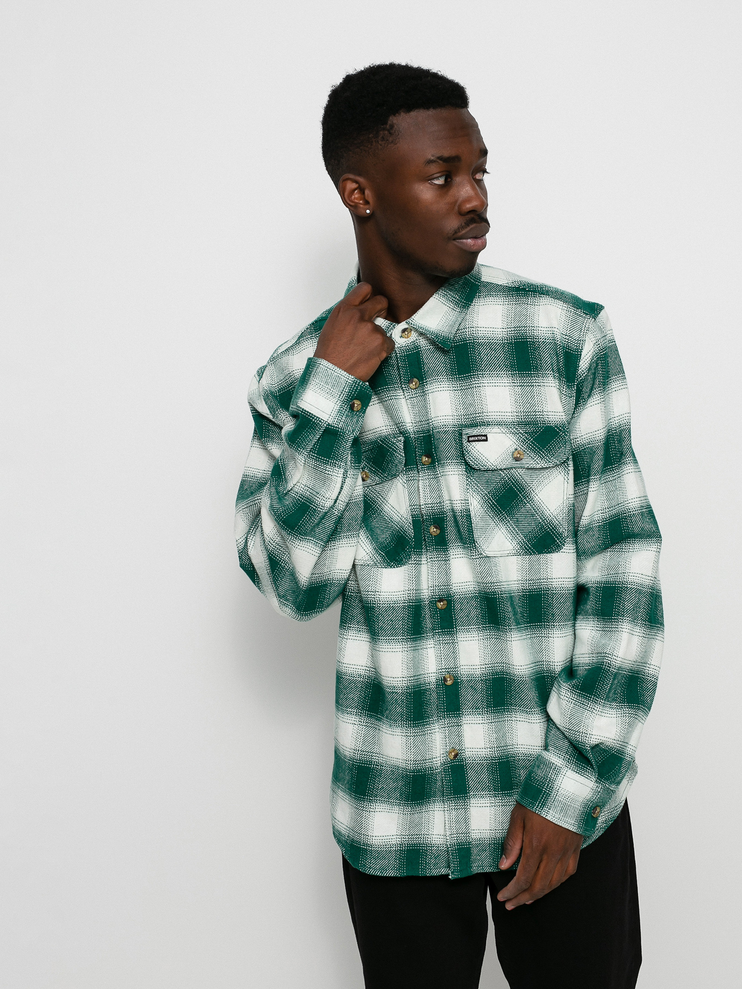 Brixton Bowery Flannel Ls Shirt (clover 