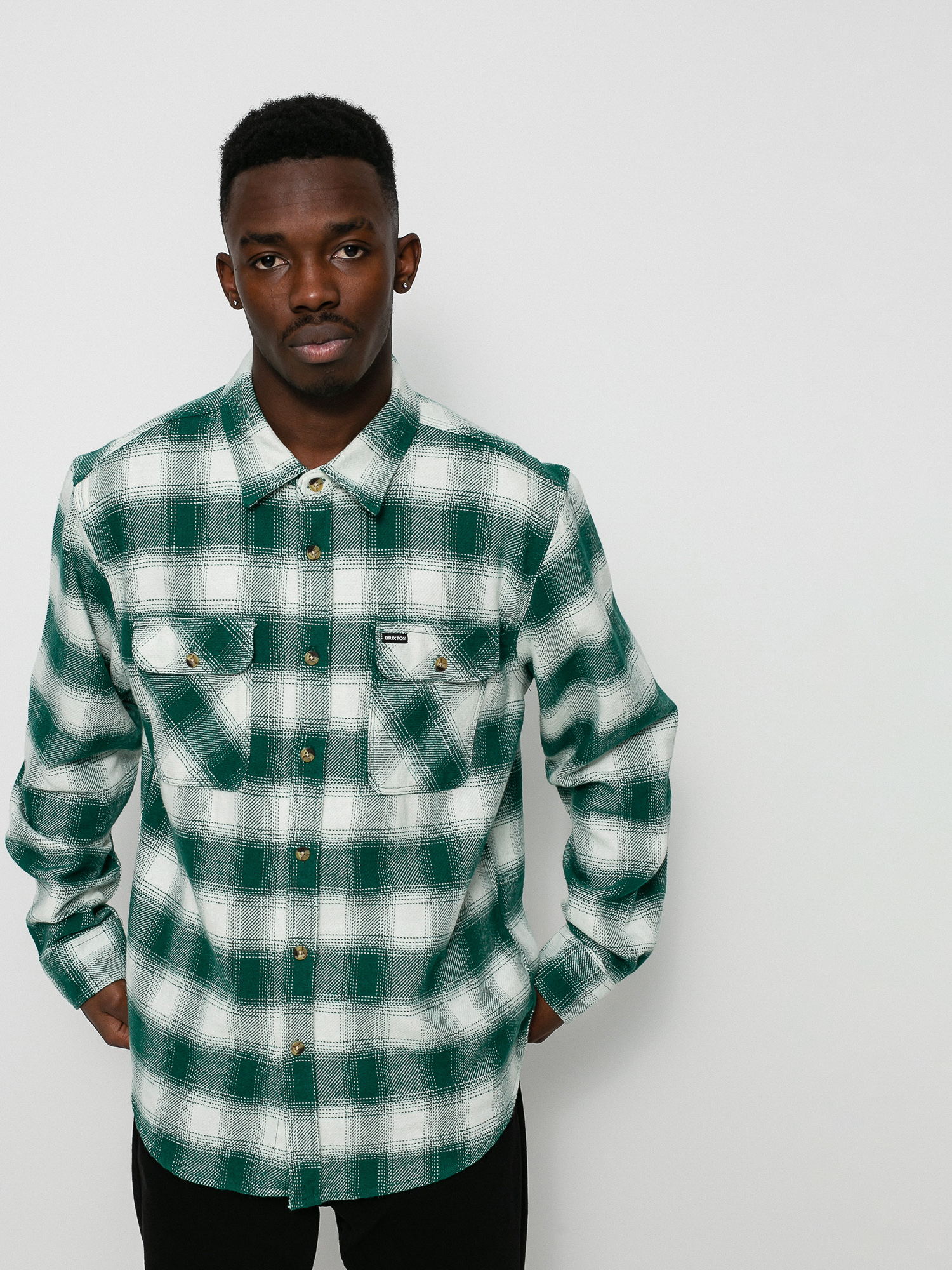 Brixton Bowery Flannel Ls Shirt (clover 