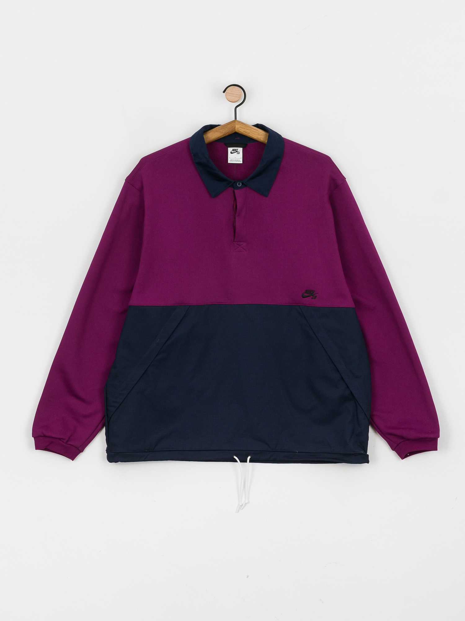 Nike SB WLDCRD Rugby Sweatshirt (sangria/obsidian/obsidian/black)