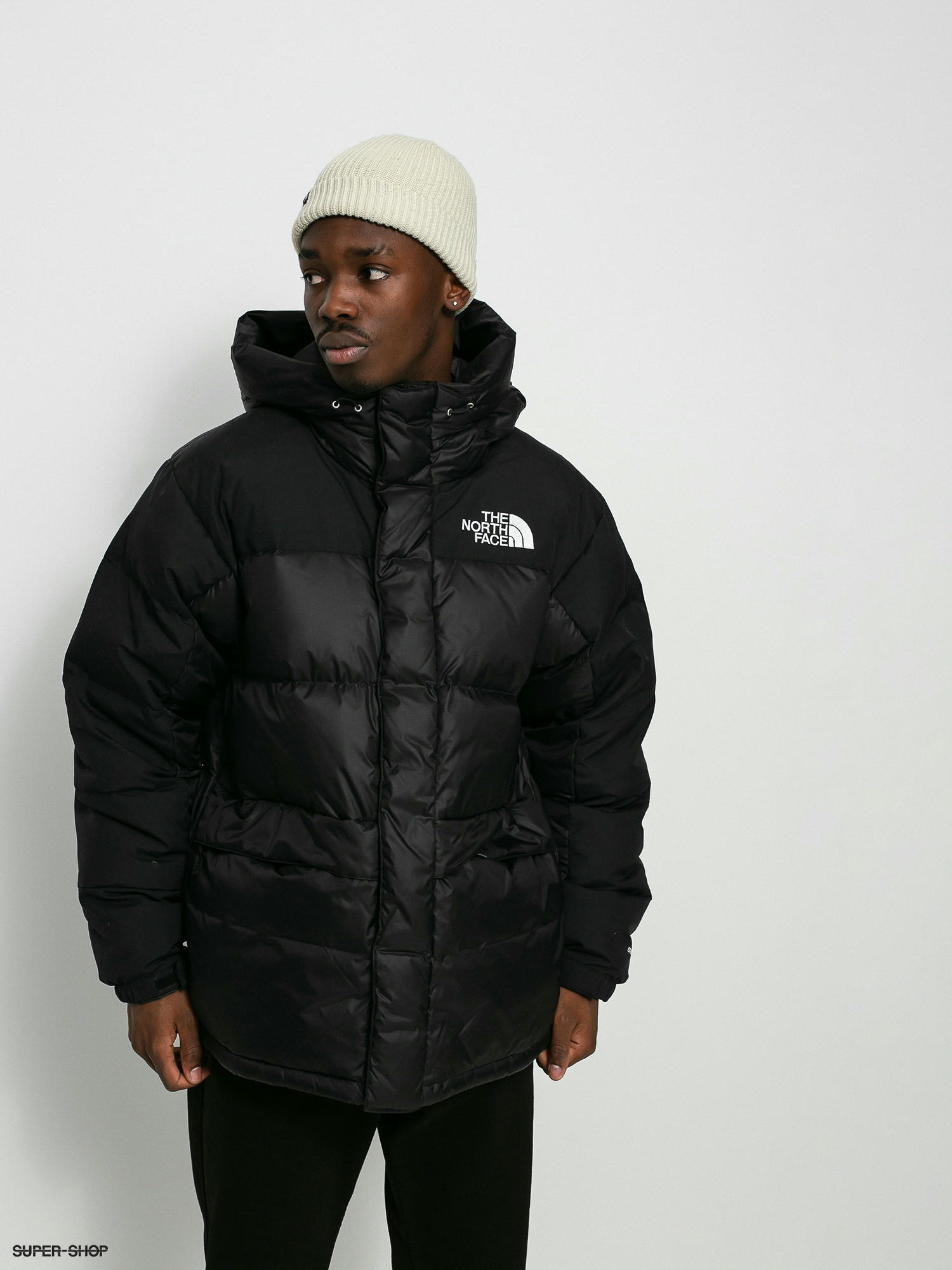 north face mens parka black