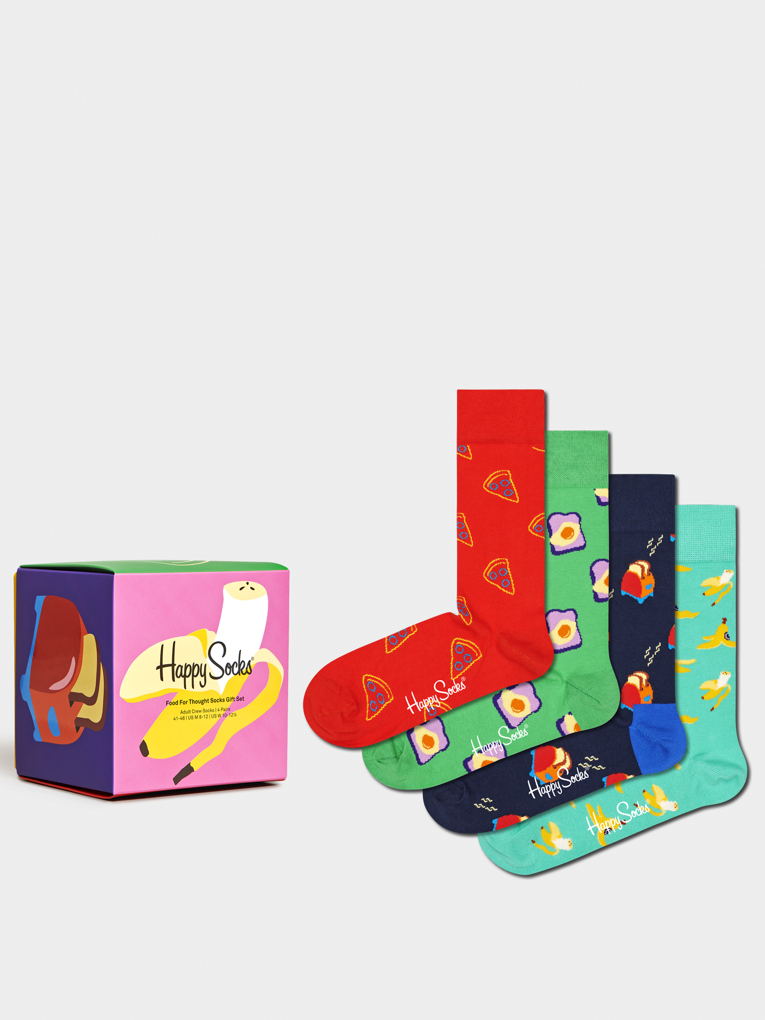 Happy Socks Food For Thought 4Pk Socks (multi)