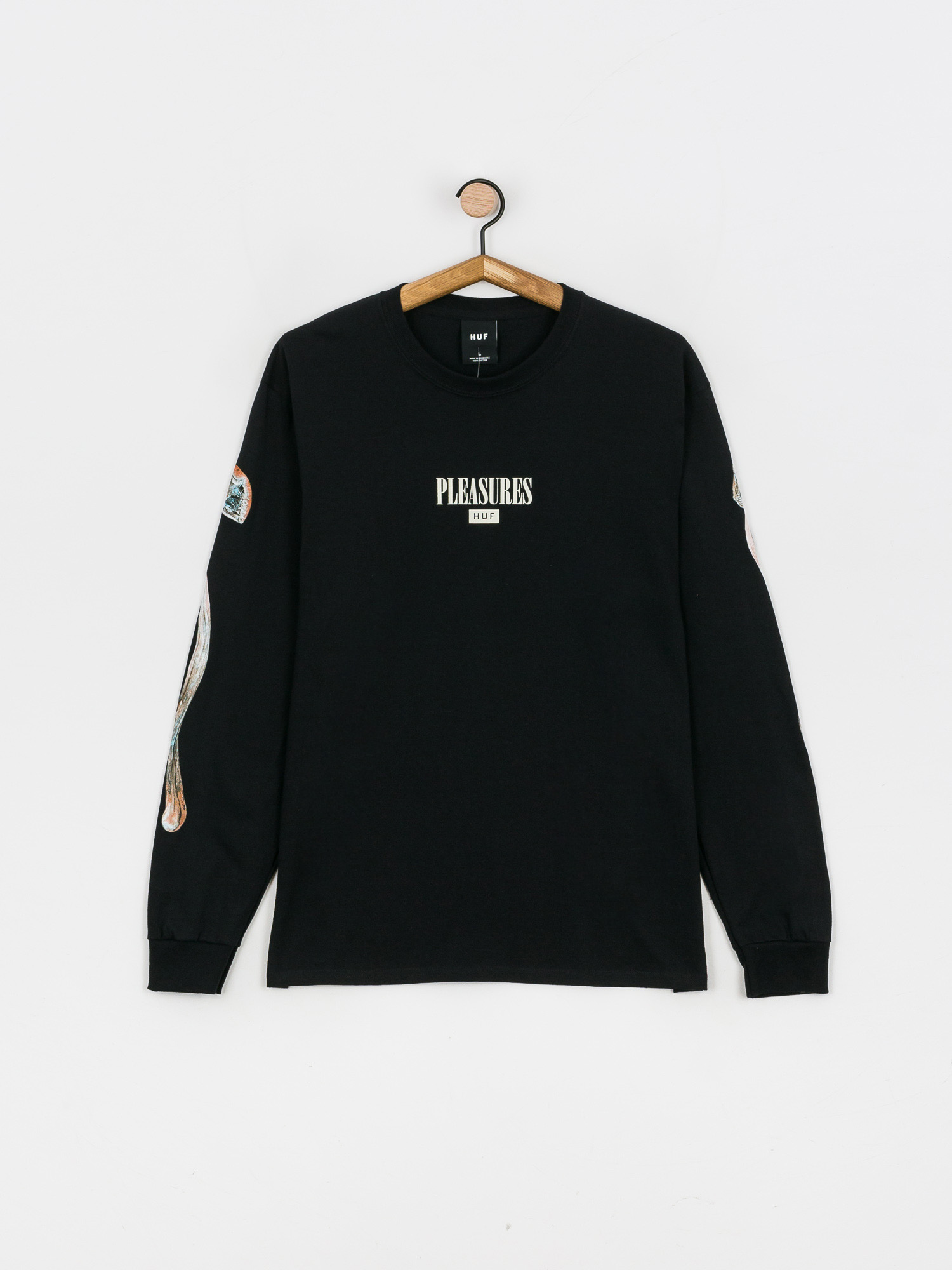 HUF X Pleasures Spore Longsleeve (black)