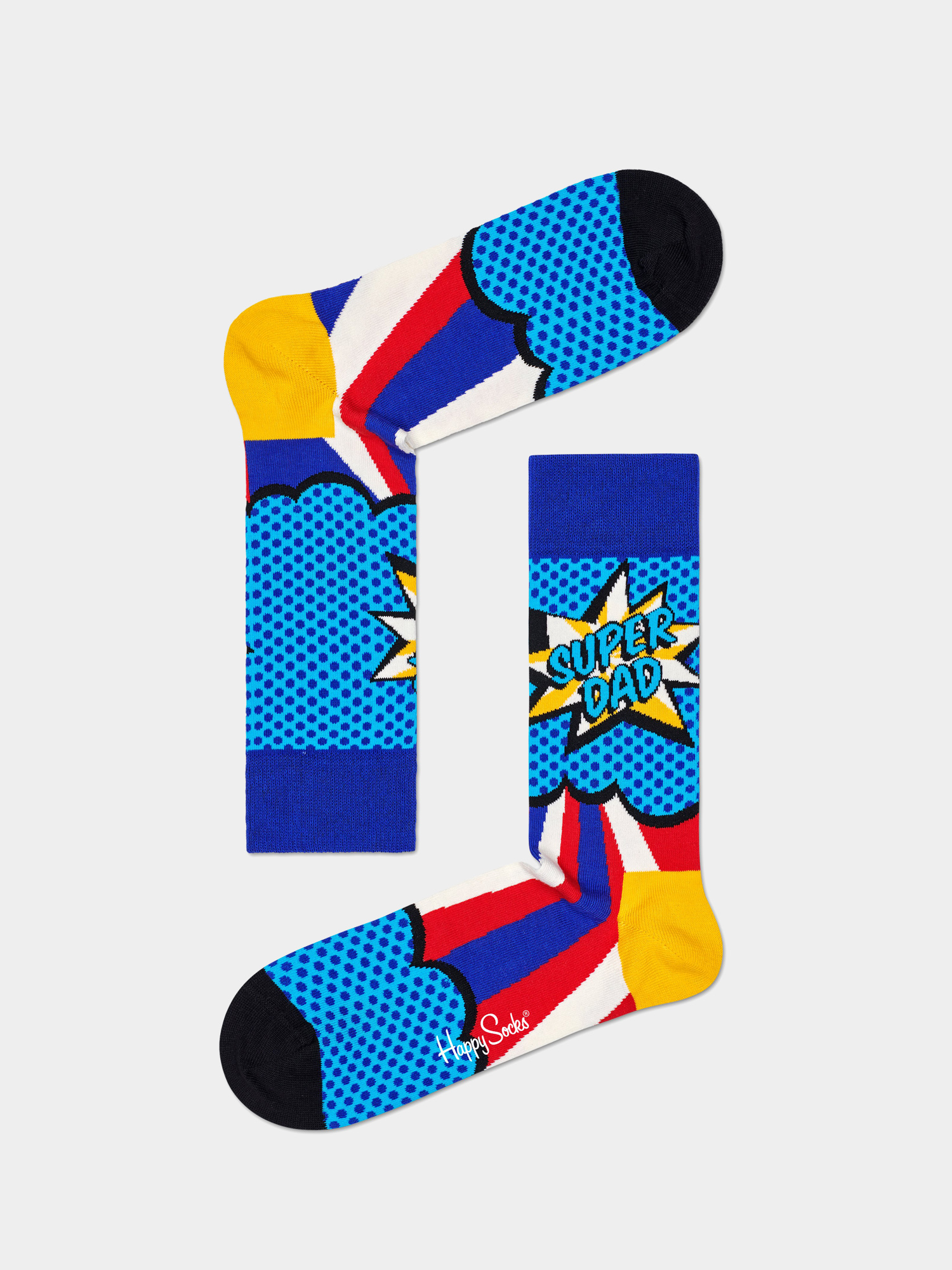 Happy Socks Super Dad Socks (blue/multi)