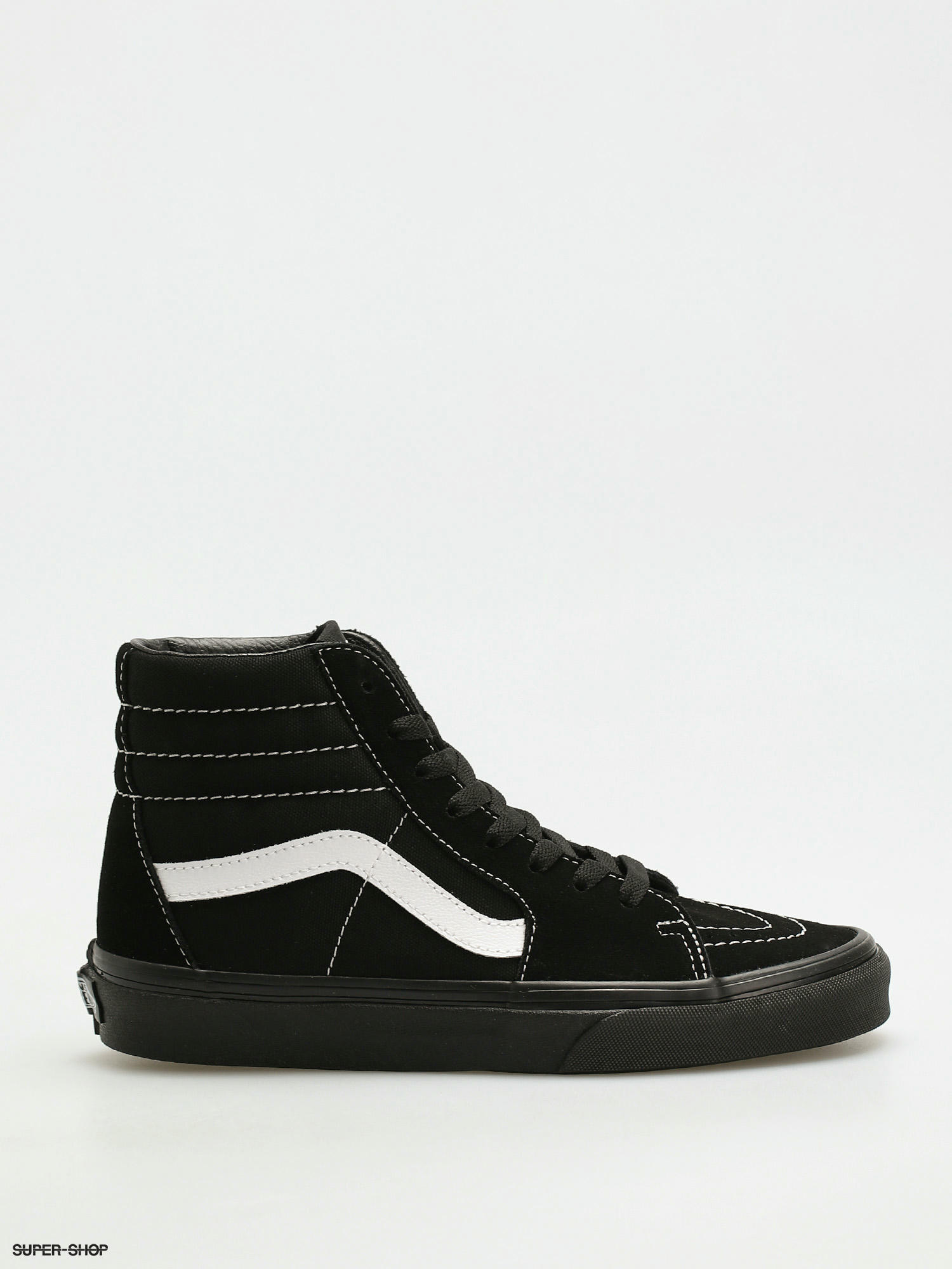 Vans black discount canvas high tops