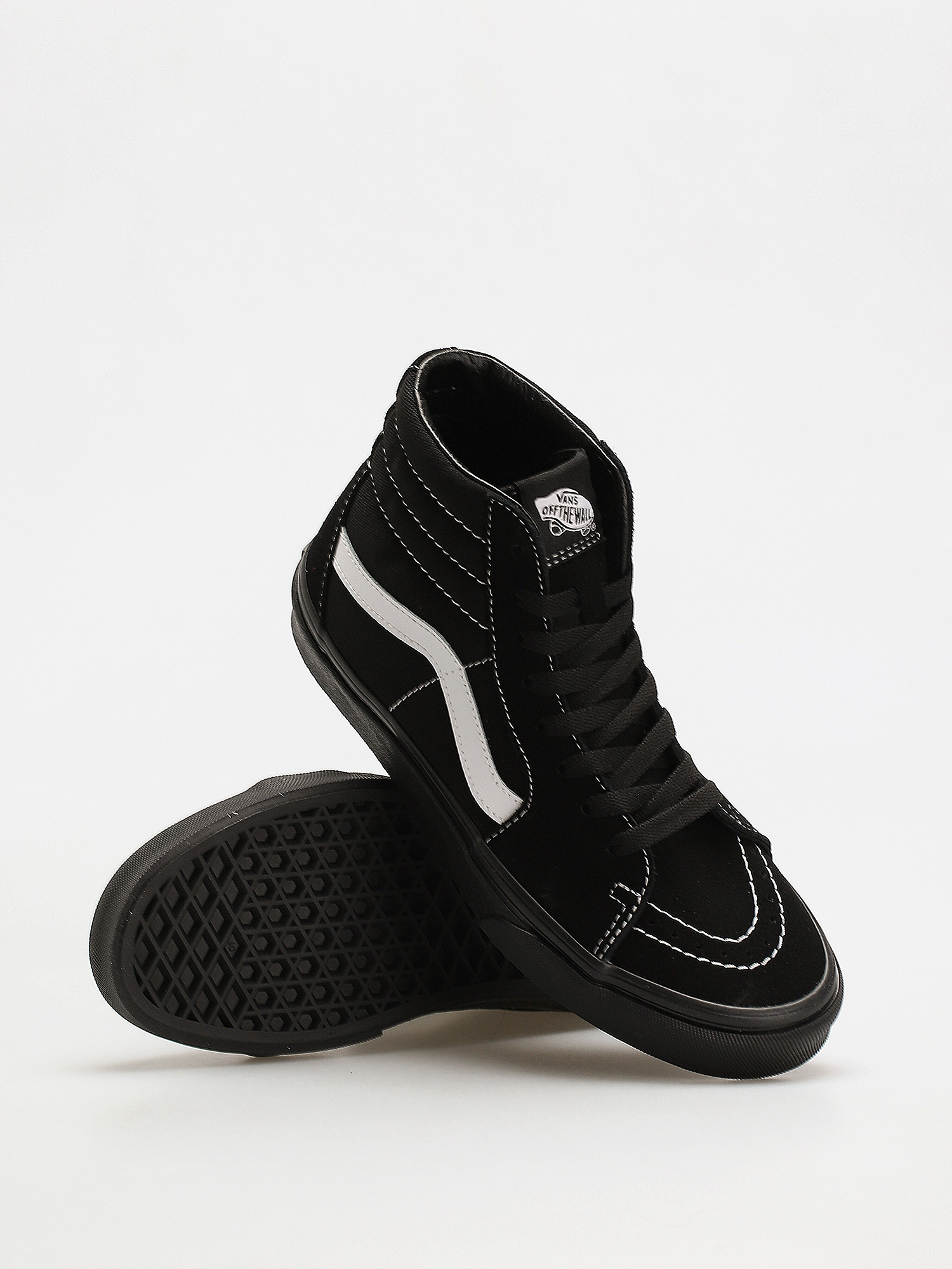 Vans Sk8 Hi Shoes (suede/canvas/blkblktrwht)