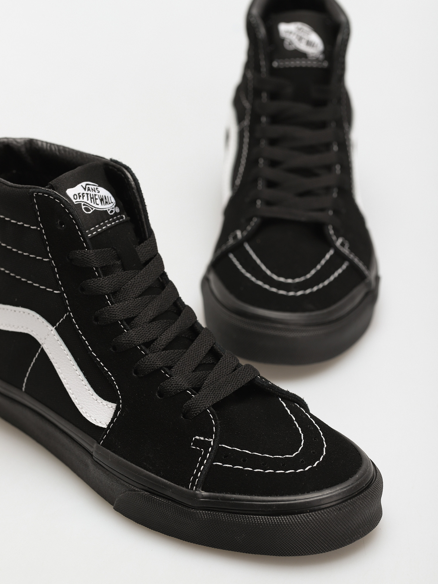 Vans Sk8 Hi Shoes (suede/canvas/blkblktrwht)