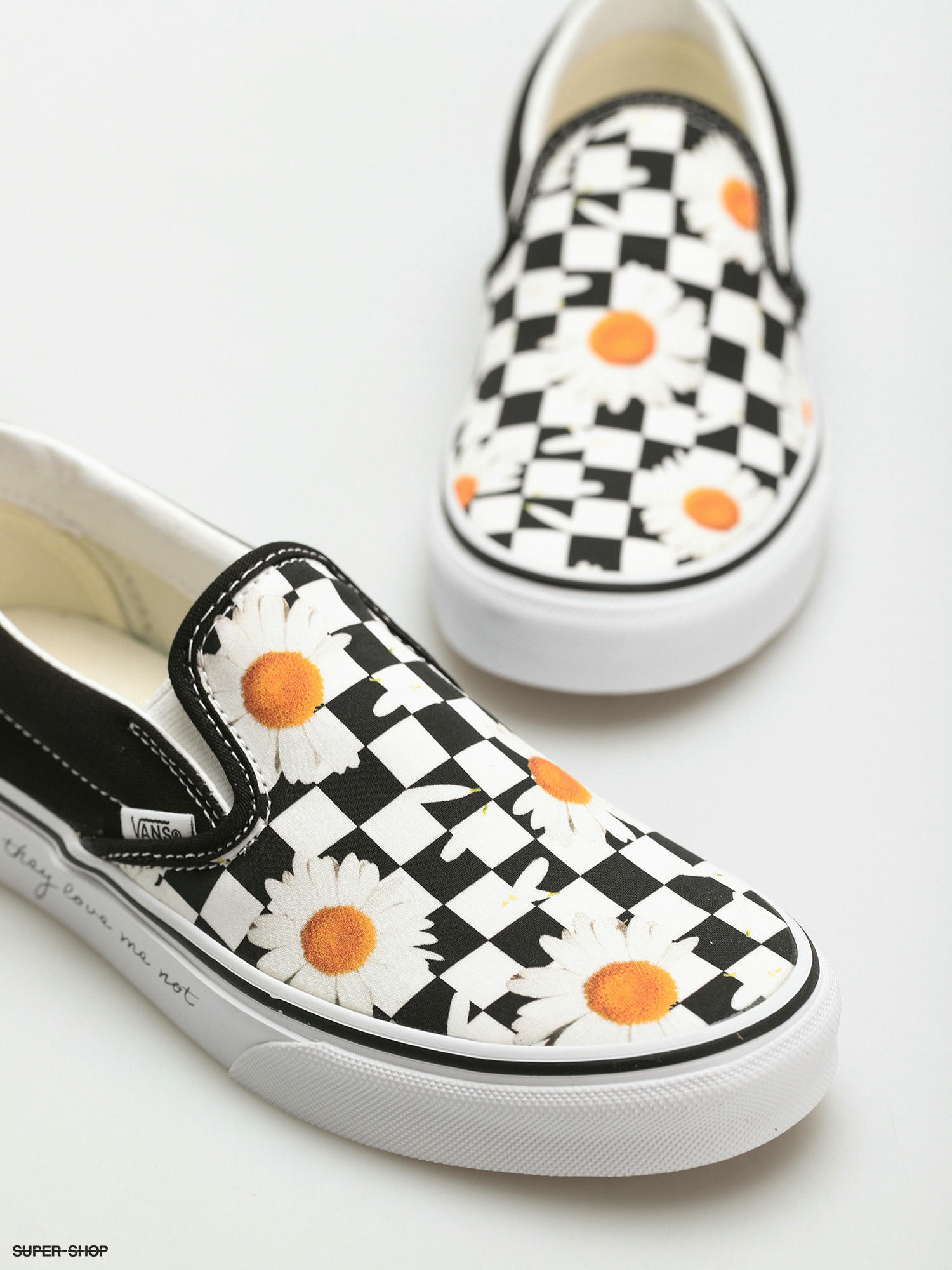 Checkered daisy hot sale vans