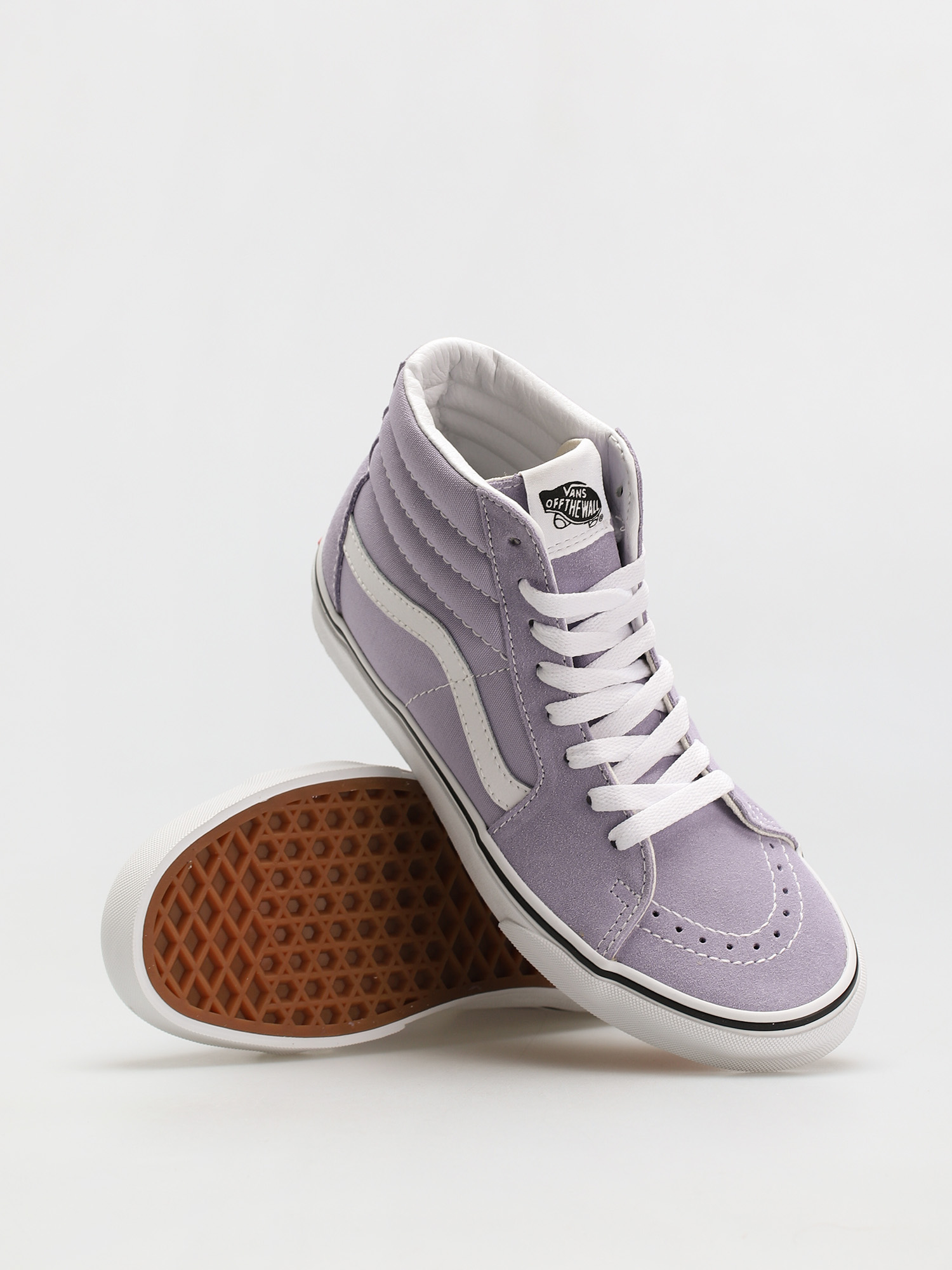 Vans Sk8 Hi Shoes (languid lavender/true white)