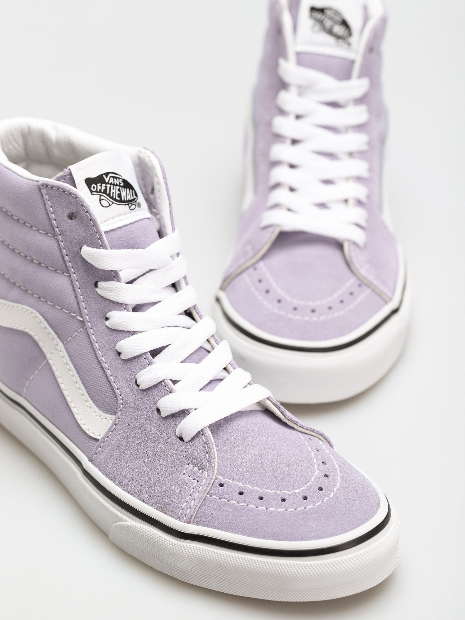 Vans Sk8 Hi Shoes (languid lavender/true white)