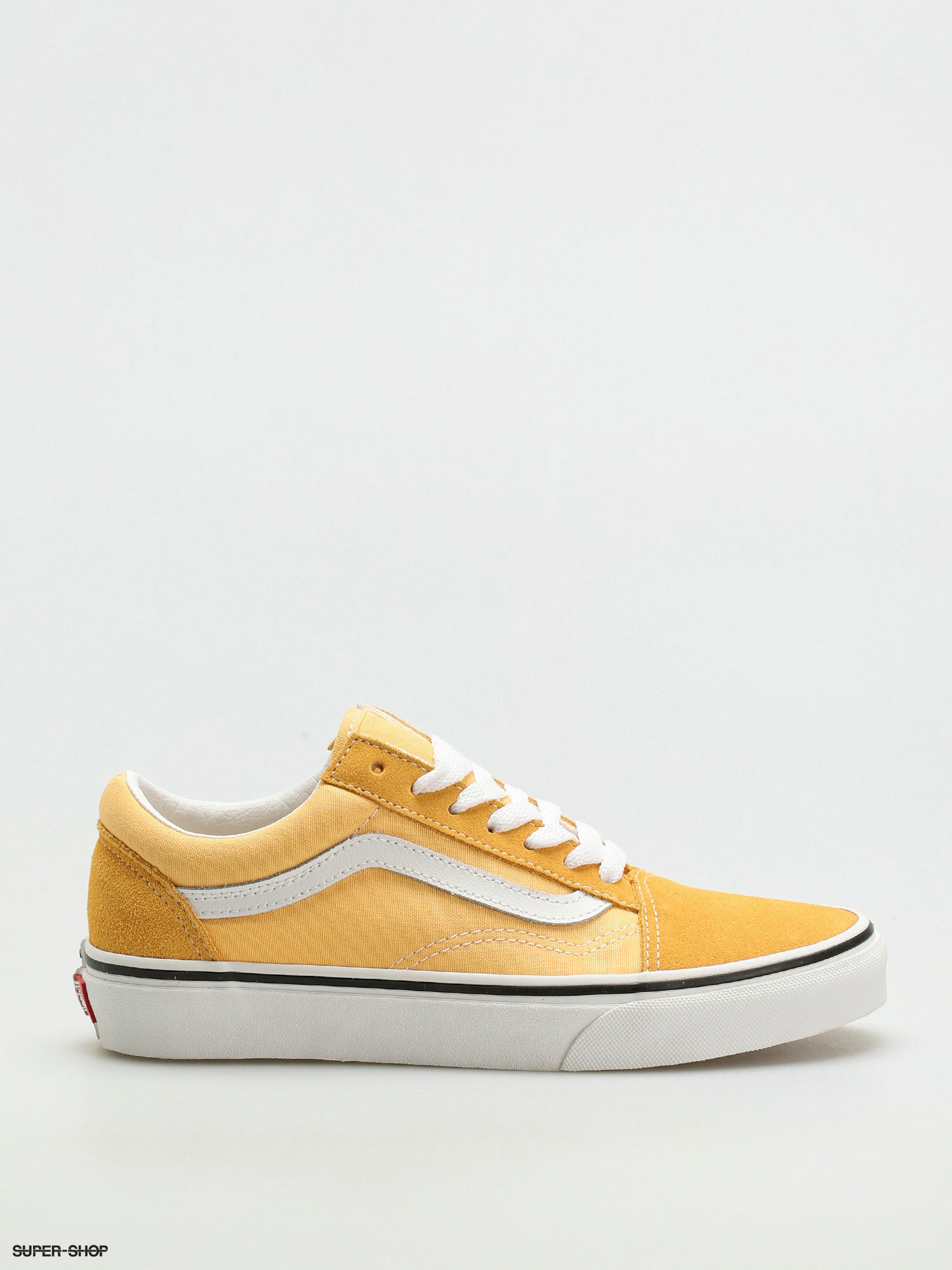 Yellow and white on sale old skool vans