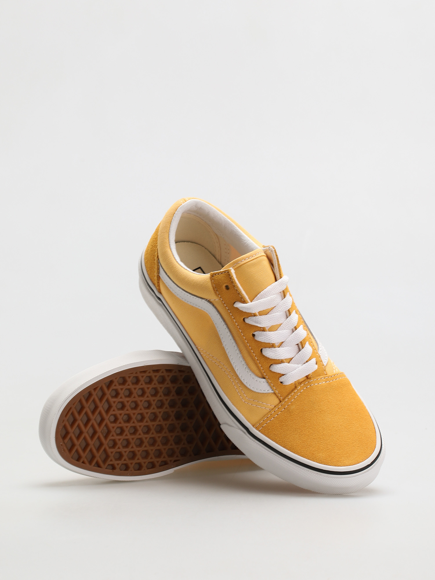 Orange Vans Old Skool Ochre White Skate Shoes Vans Old Skool Shoes