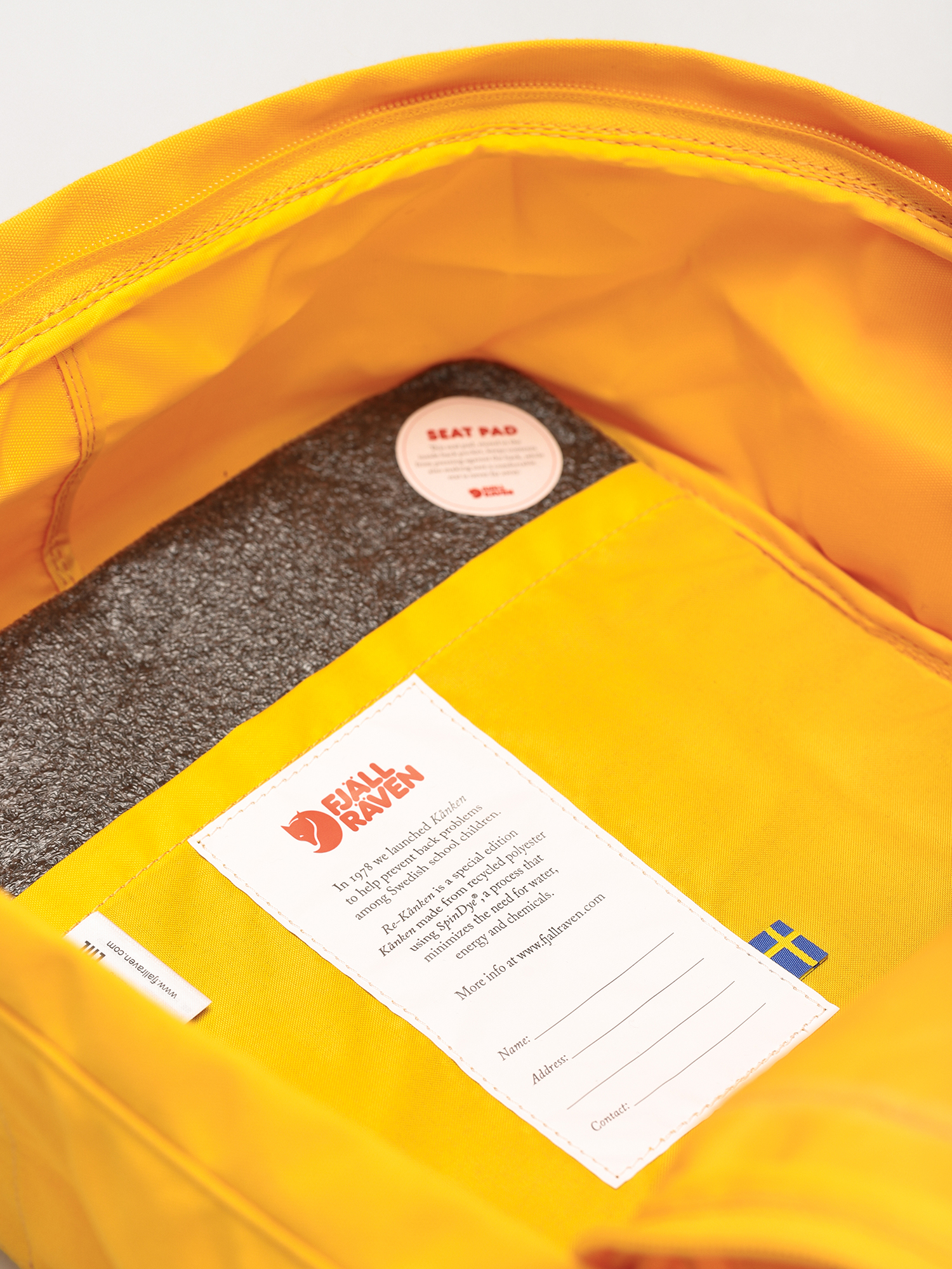 Fjallraven Re Kanken Rucksack (sunflower yellow)