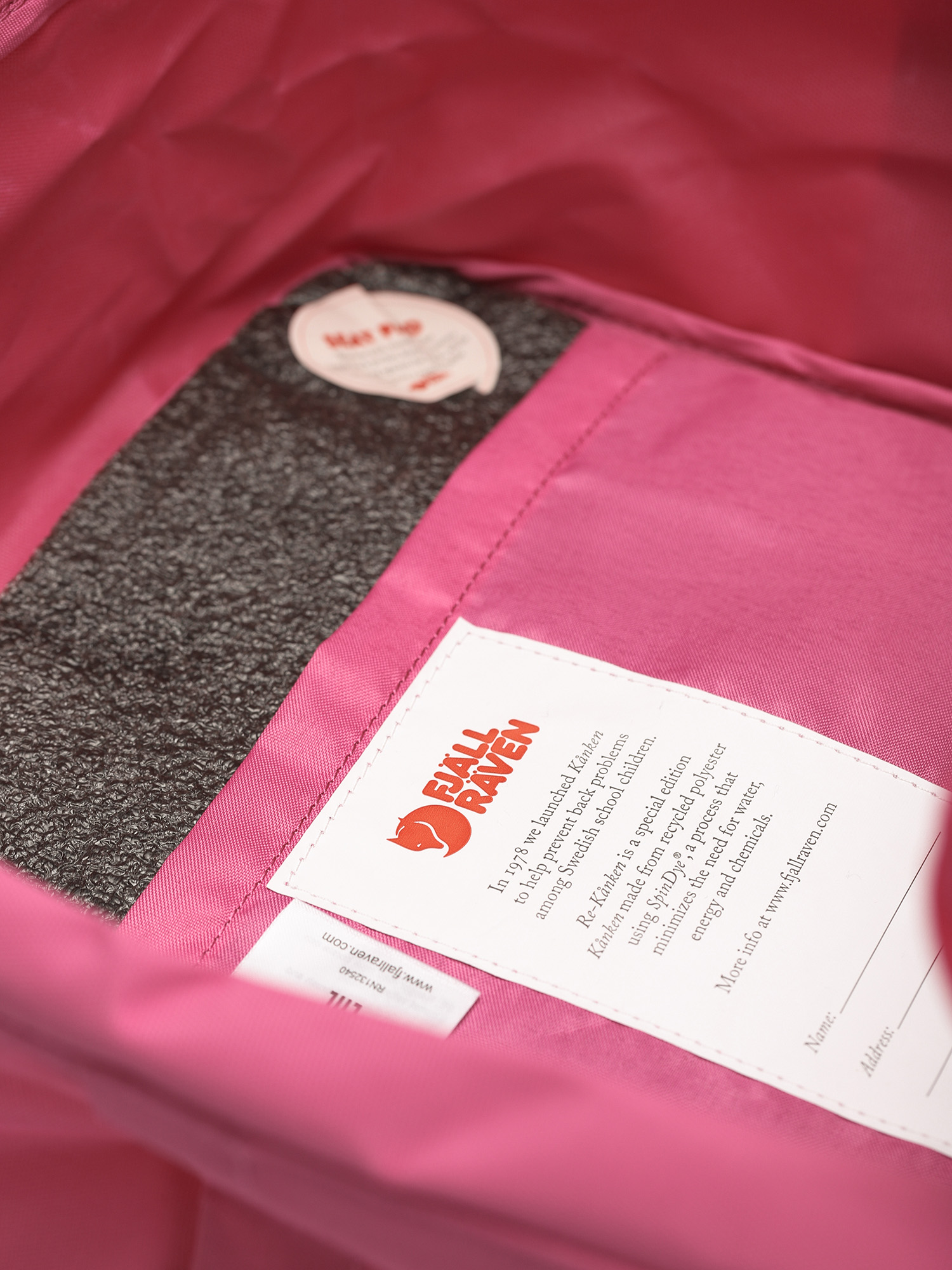 Fjallraven Re Kanken Backpack (pink rose)