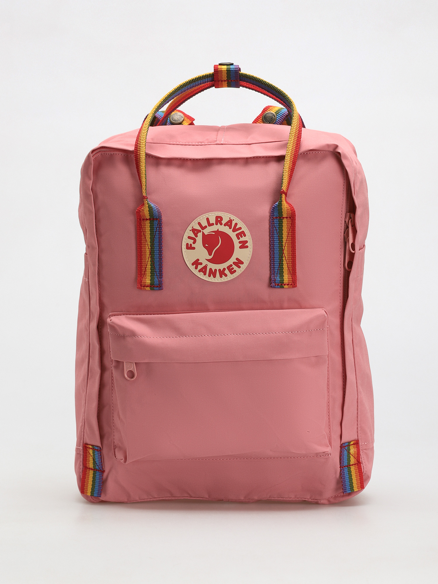 Fjallraven Kanken Rainbow Backpack (pink/rainbow pattern)