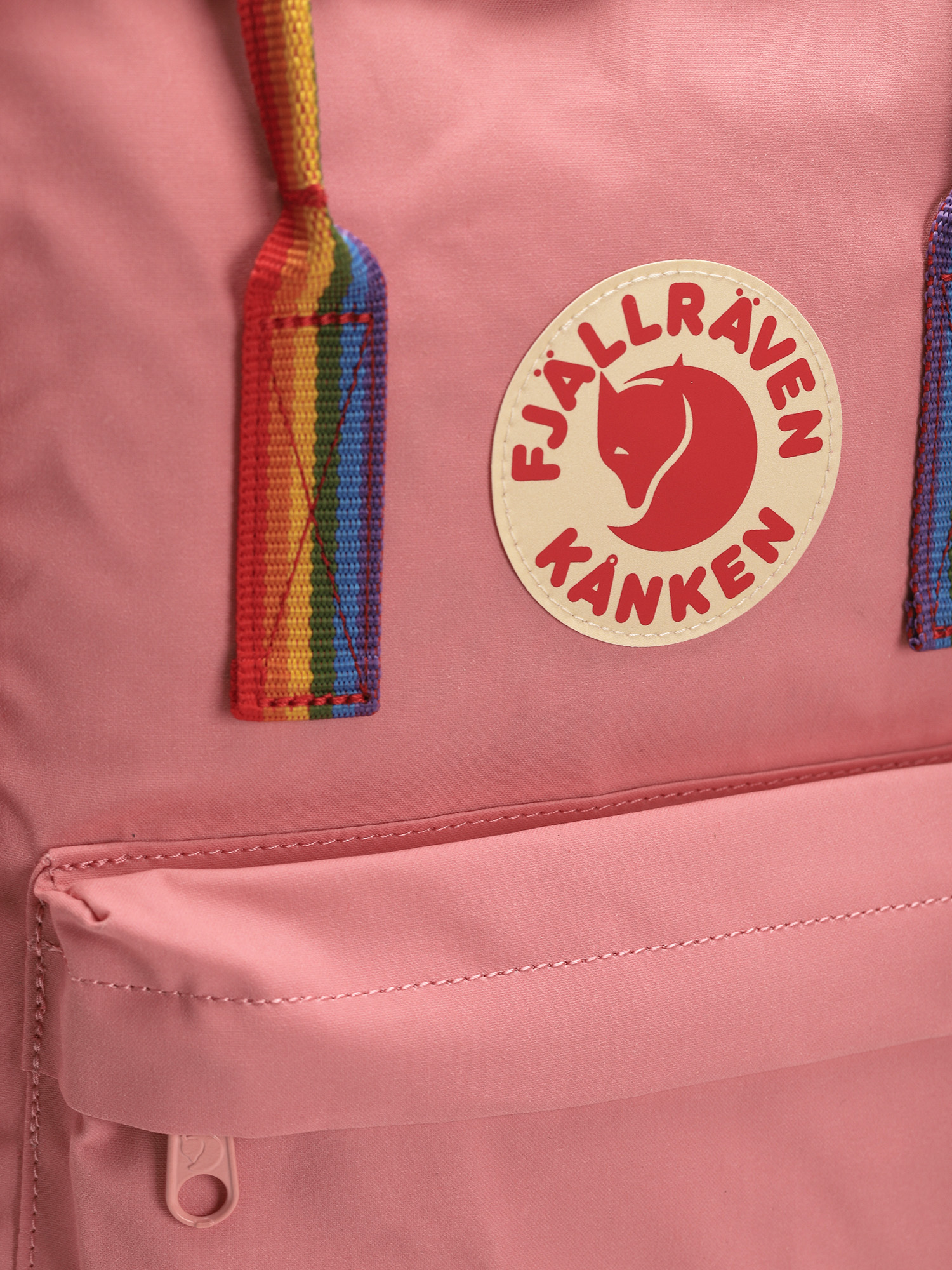 Fjallraven Kanken Rainbow Backpack (pink/rainbow pattern)