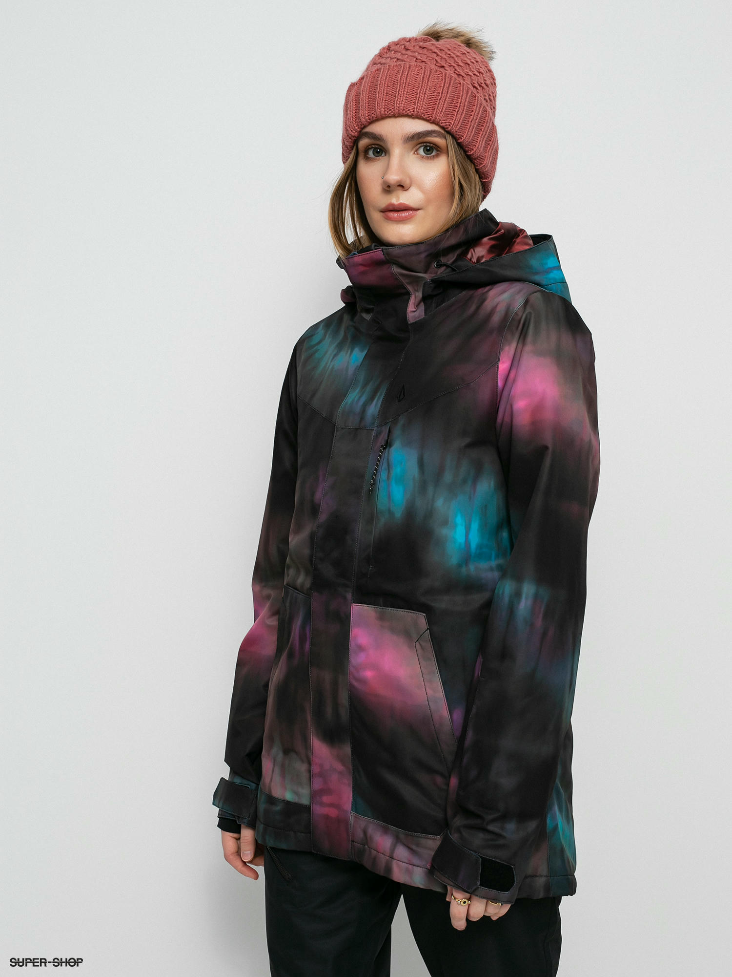 volcom tie dye snowboard jacket