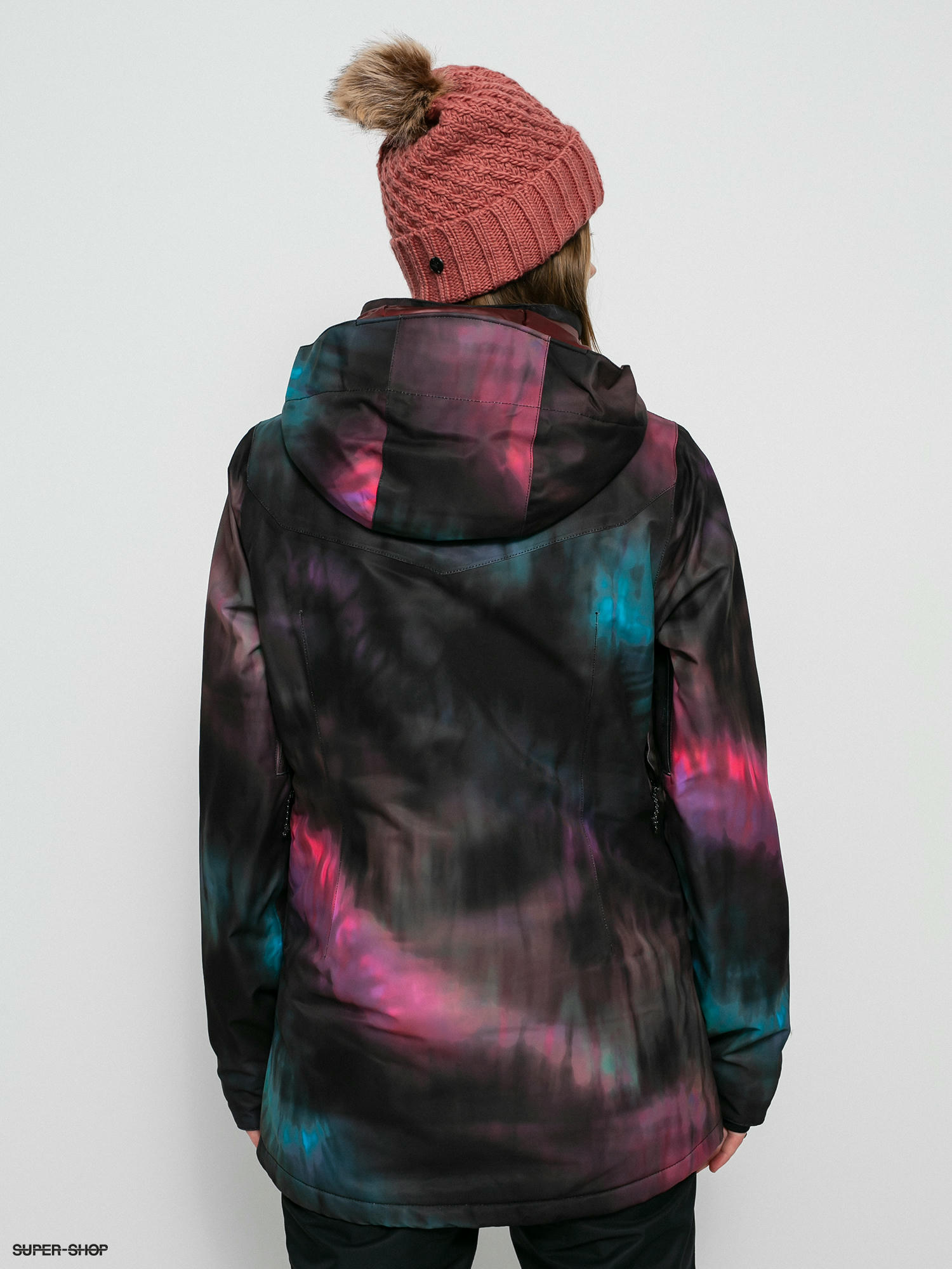 volcom tie dye snowboard jacket