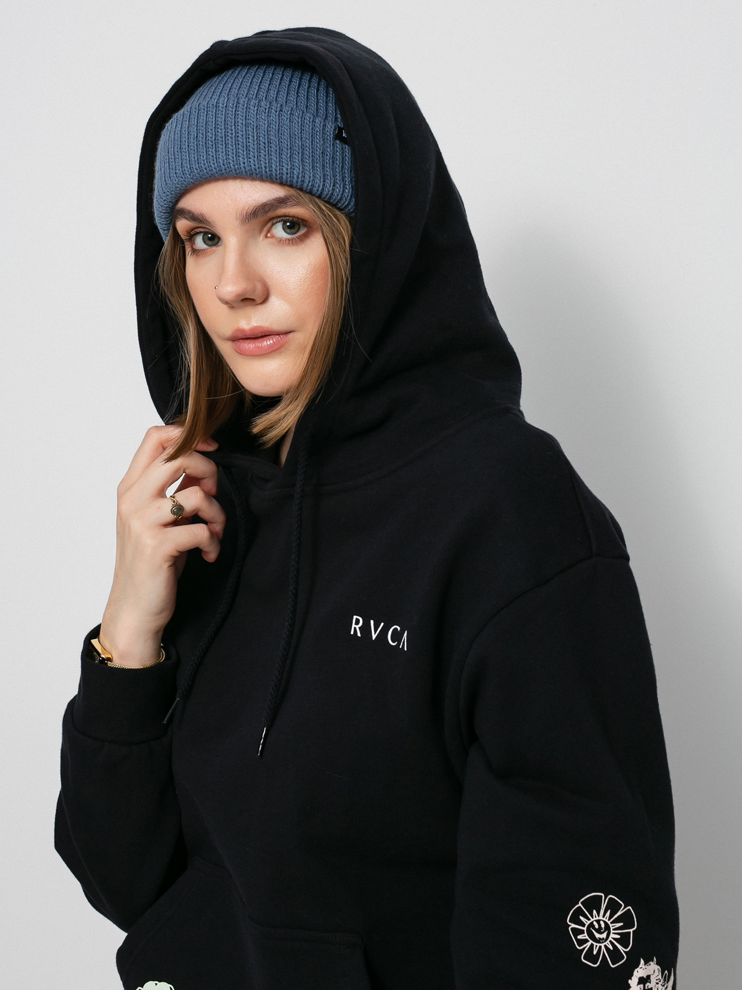 RVCA Mash Up HD Hoodie Wmn (black)