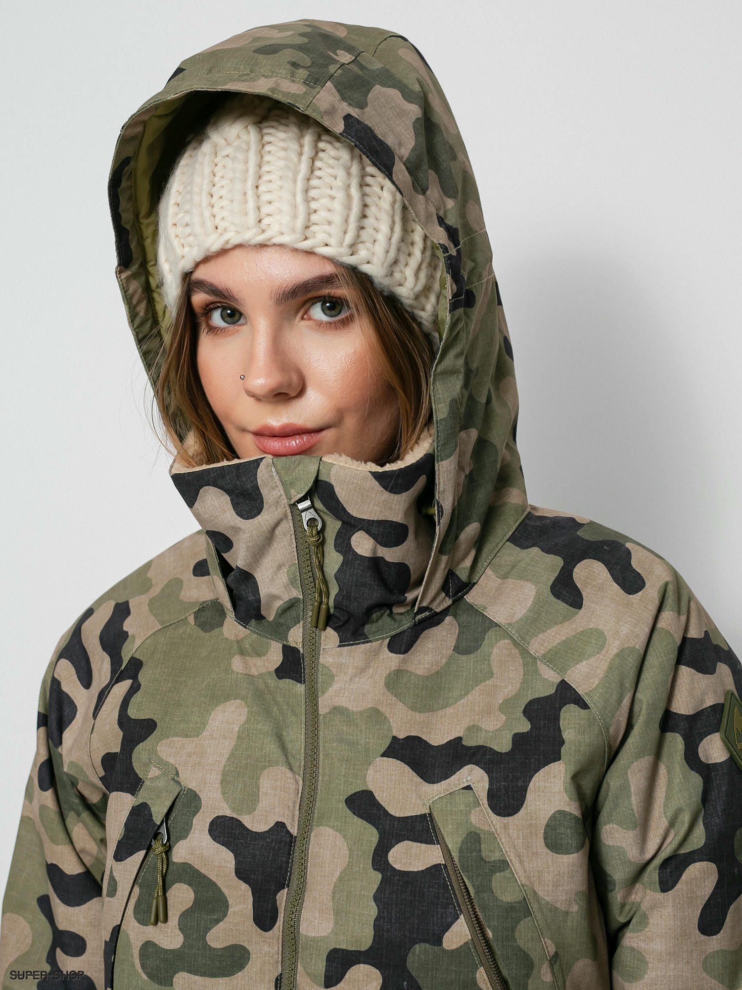 burton womens camo jacket