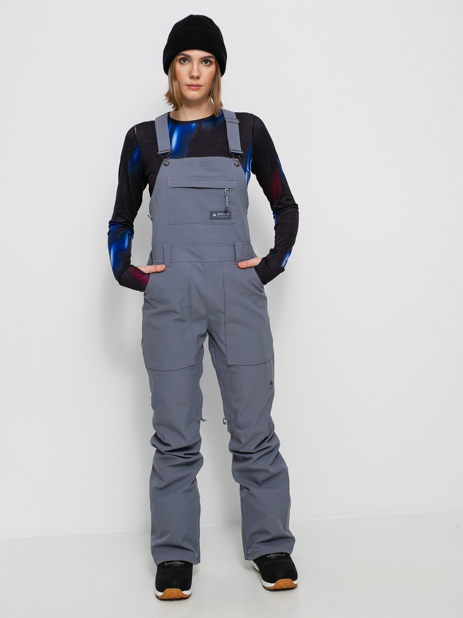 Womens Burton Avalon Bib Snowboard pants (folkstone gray)