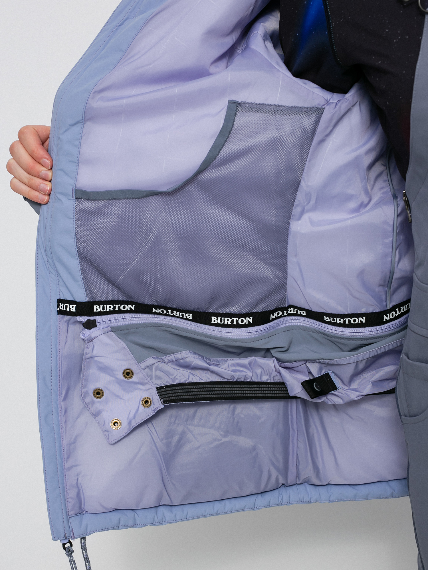 Damen Burton Keelan Snowboardjacke (foxglove violet/folkstone gray)