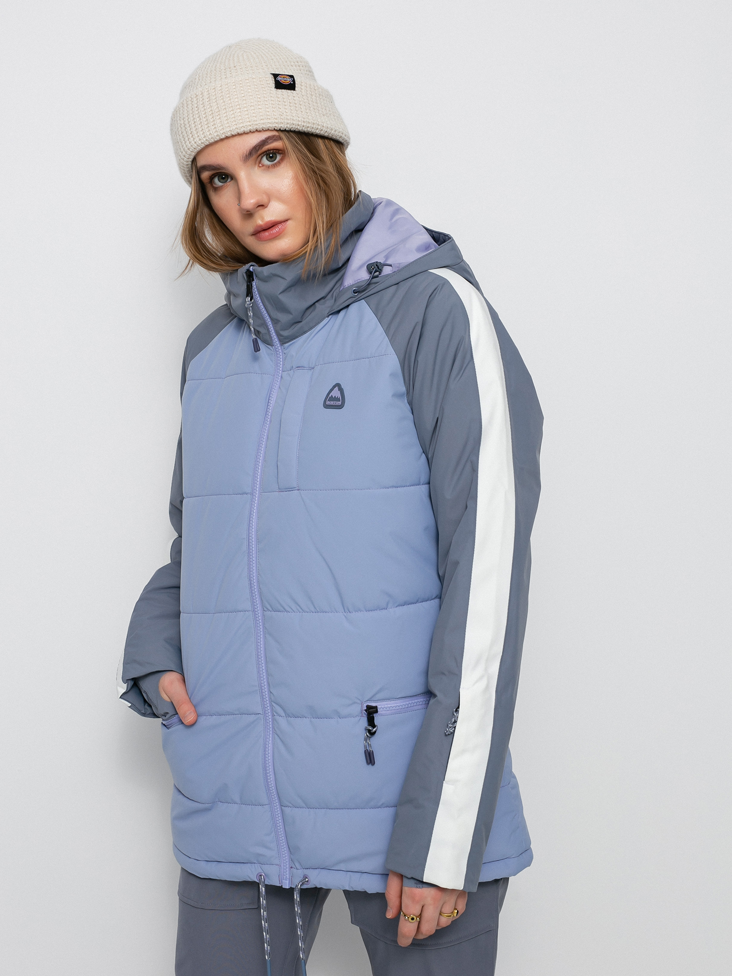 Damen Burton Keelan Snowboardjacke (foxglove violet/folkstone gray)
