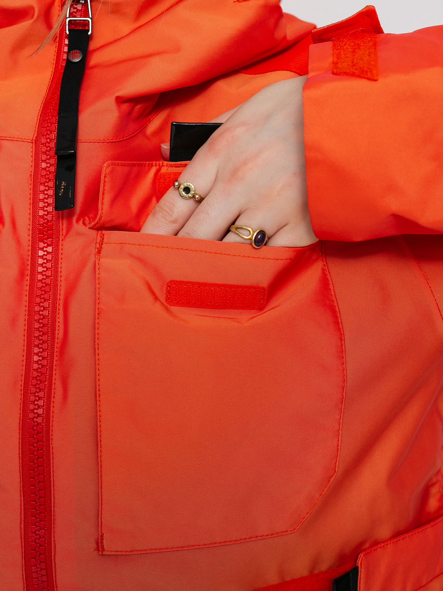 Womens Burton Amora Anorak Snowboard jacket (orange com)