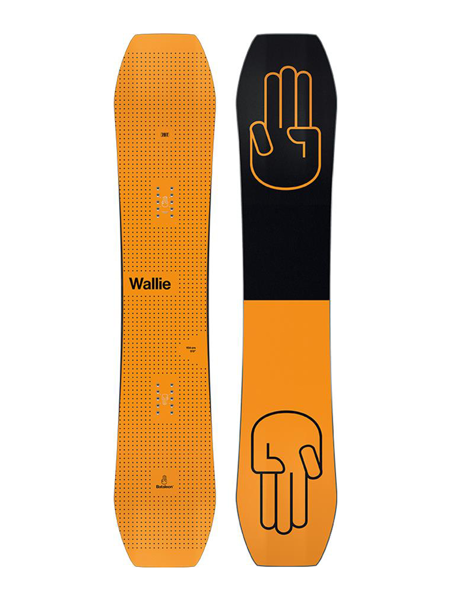 Mens Bataleon Wallie Snowboard (black/orange)